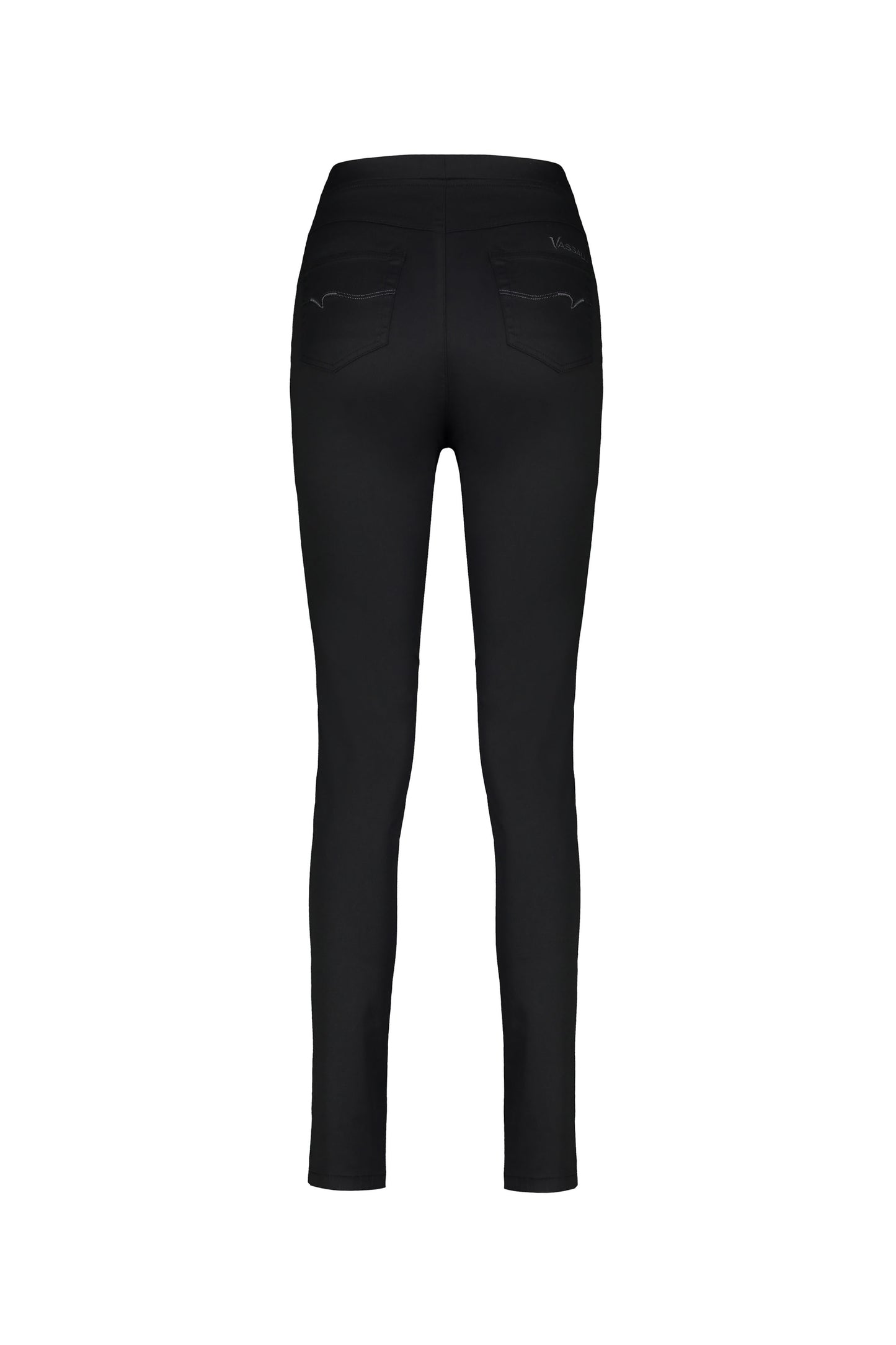 230D Black - Skinny Leg Full Length Spray on Pull On - Vassalli