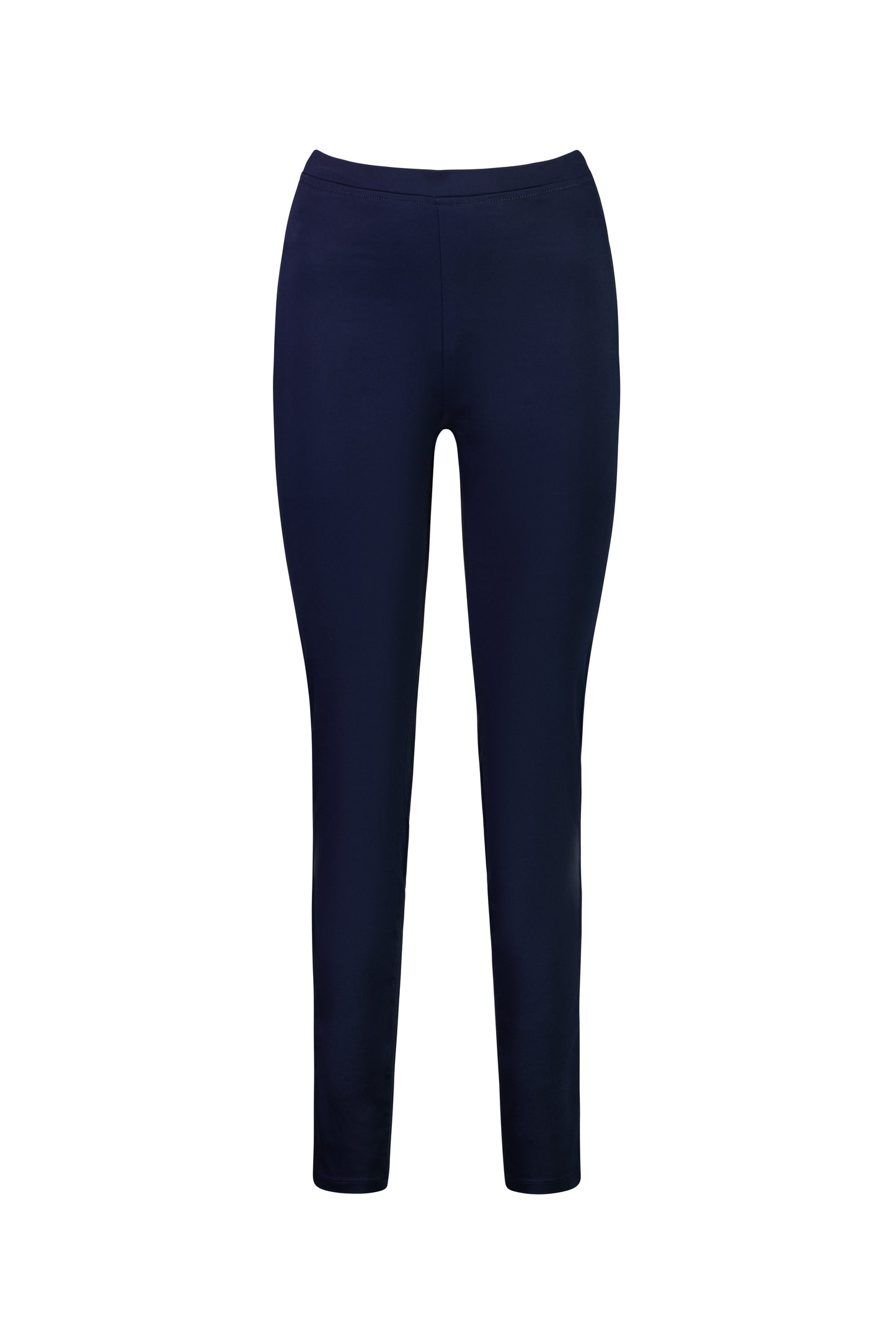 230LW Navy - Plain Skinny Leg Full Length Lightweight Pull On - Vassalli