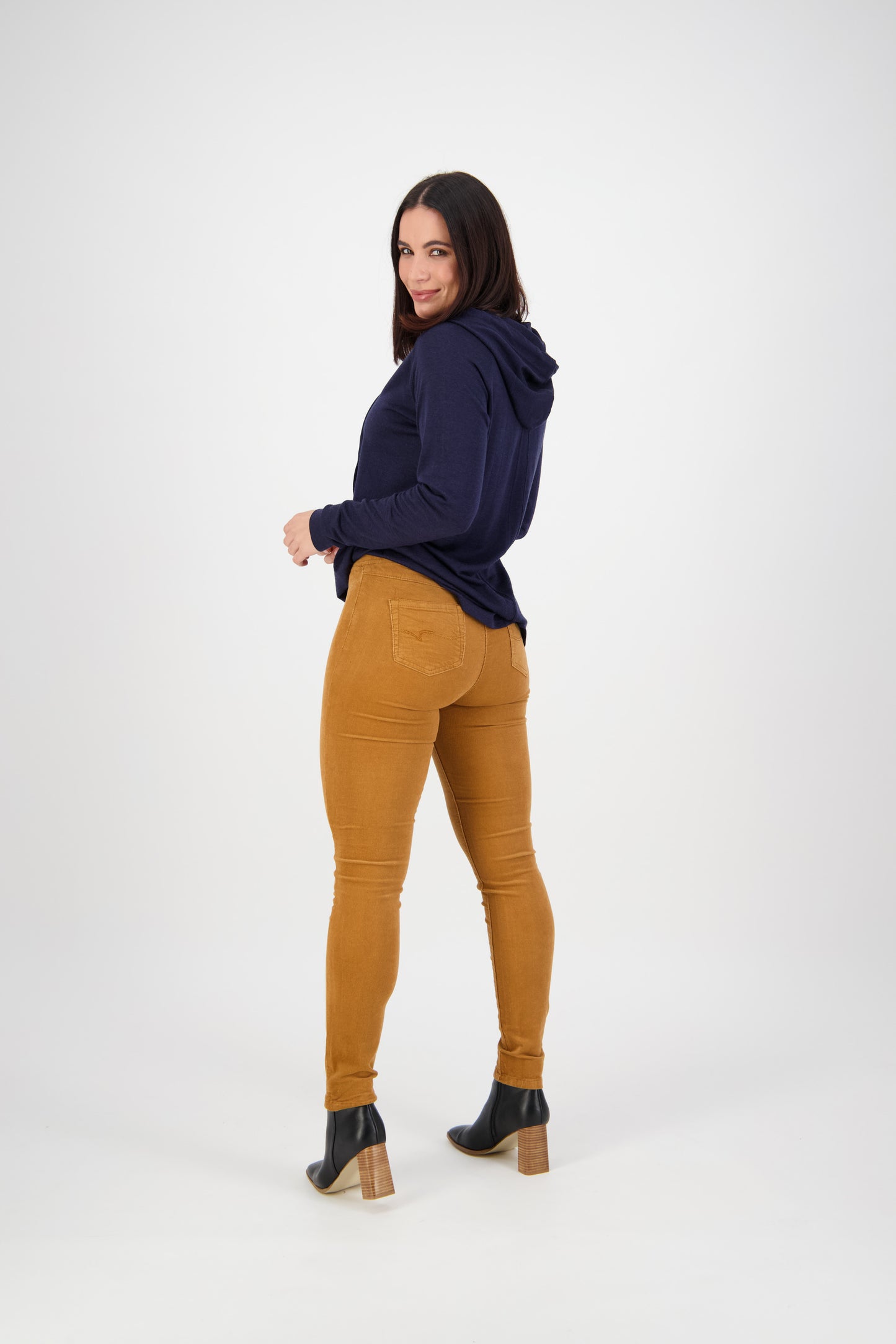230M Copper - Skinny Leg Full Length Cord Pull-On - Vassalli