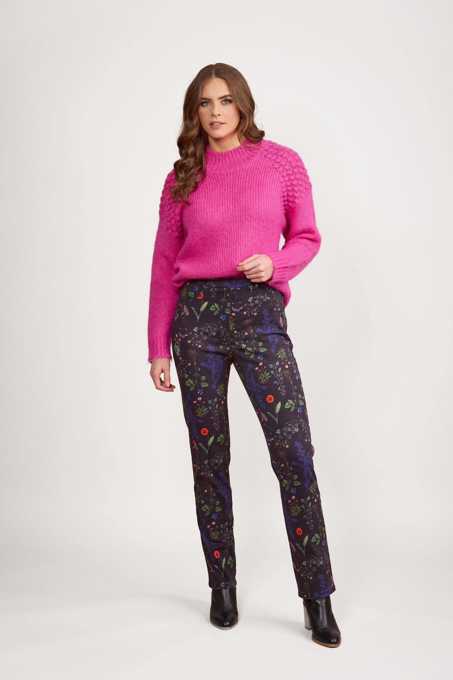 234A Halo - Slim Leg Full Length Printed Pull On - Vassalli
