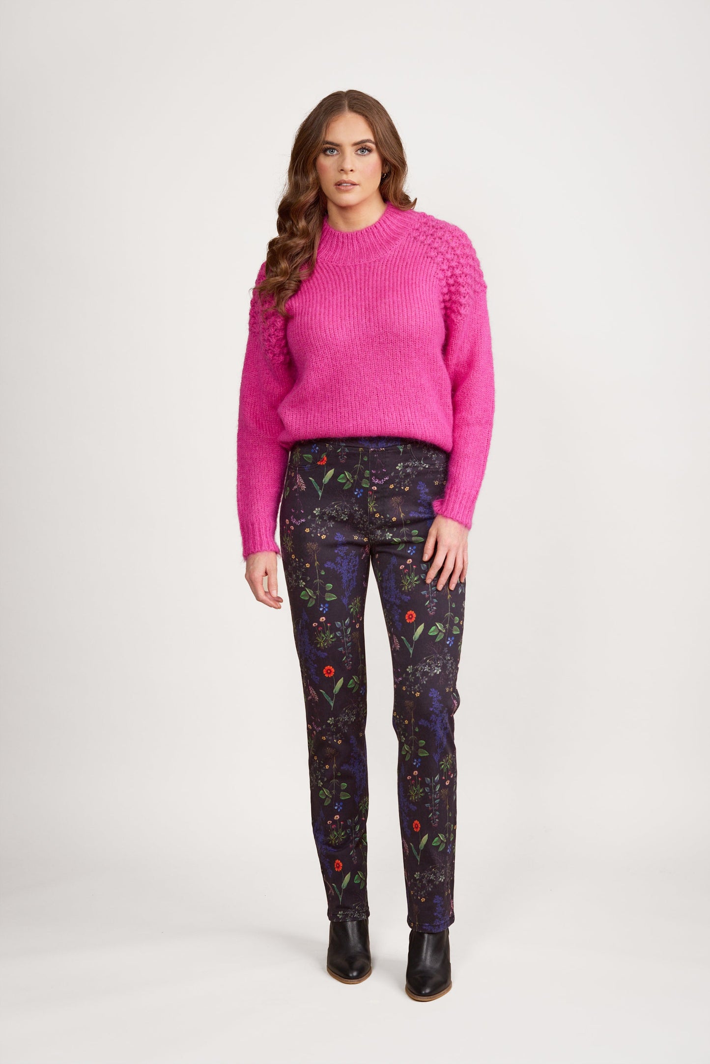 234A Halo - Slim Leg Full Length Printed Pull On - Vassalli