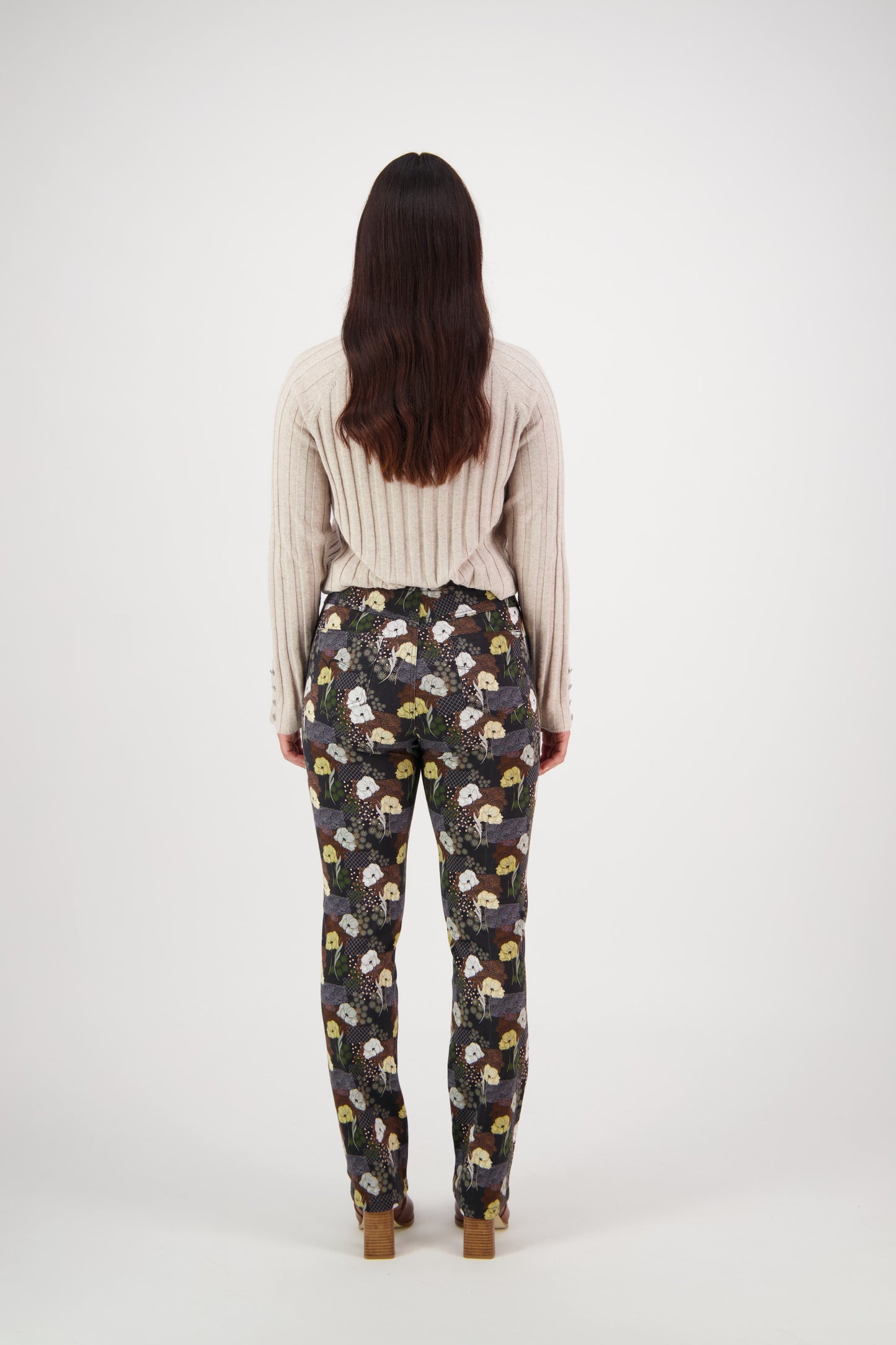 234A Karma - Slim Leg Full Length Printed Pull On - Vassalli