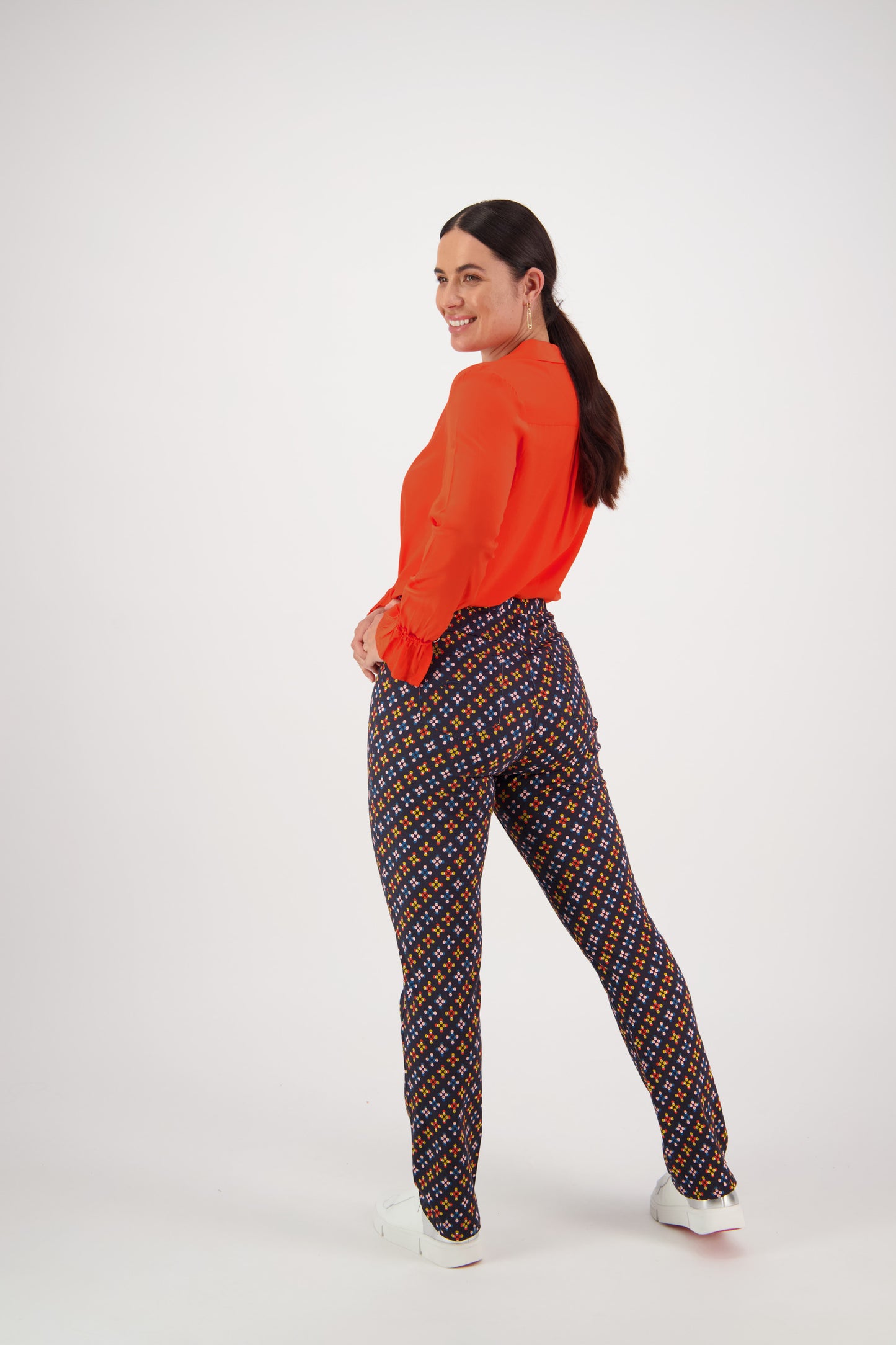234A Stellar - Slim Leg Full Length Printed Pull On