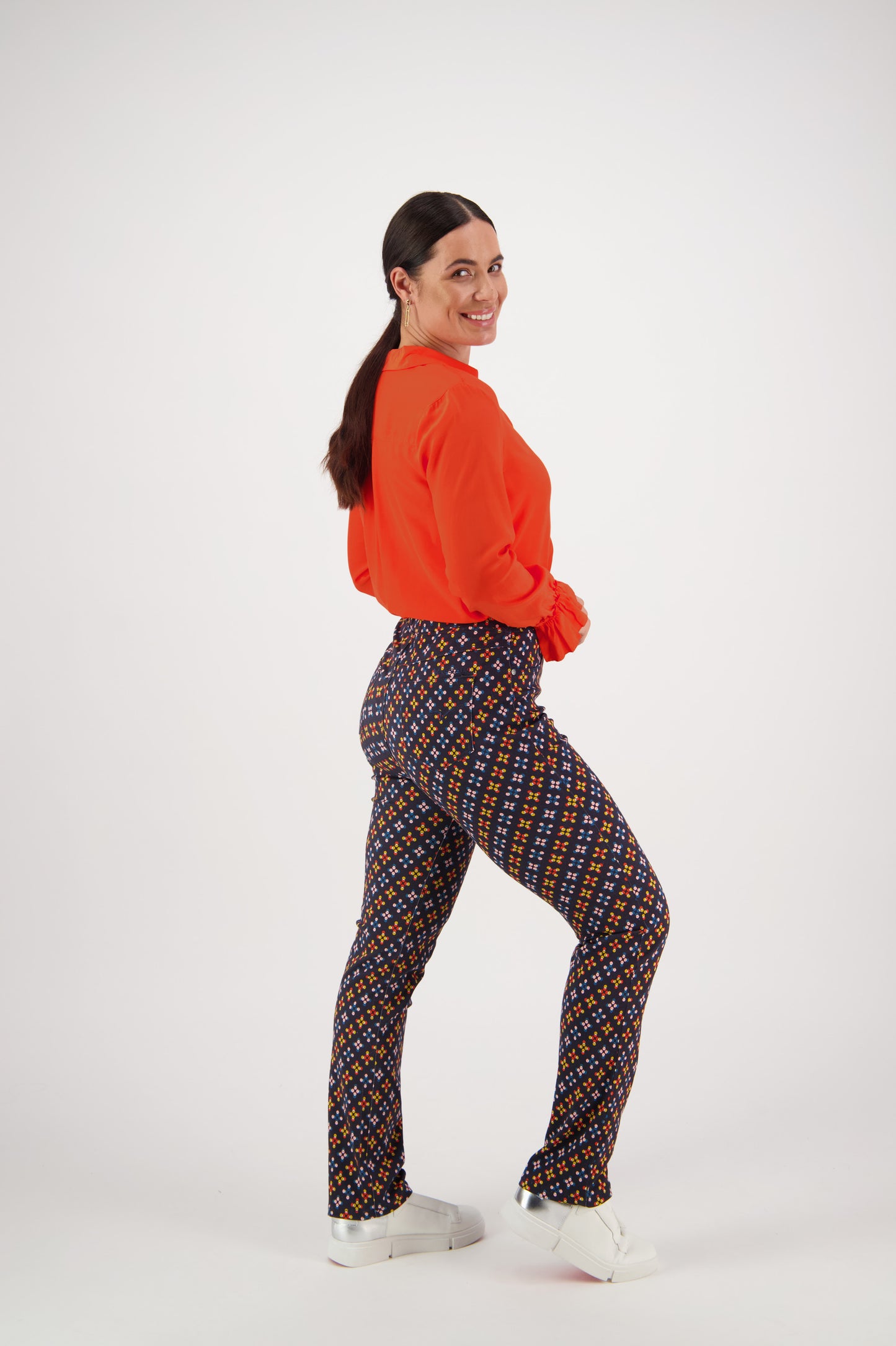 234A Stellar - Slim Leg Full Length Printed Pull On