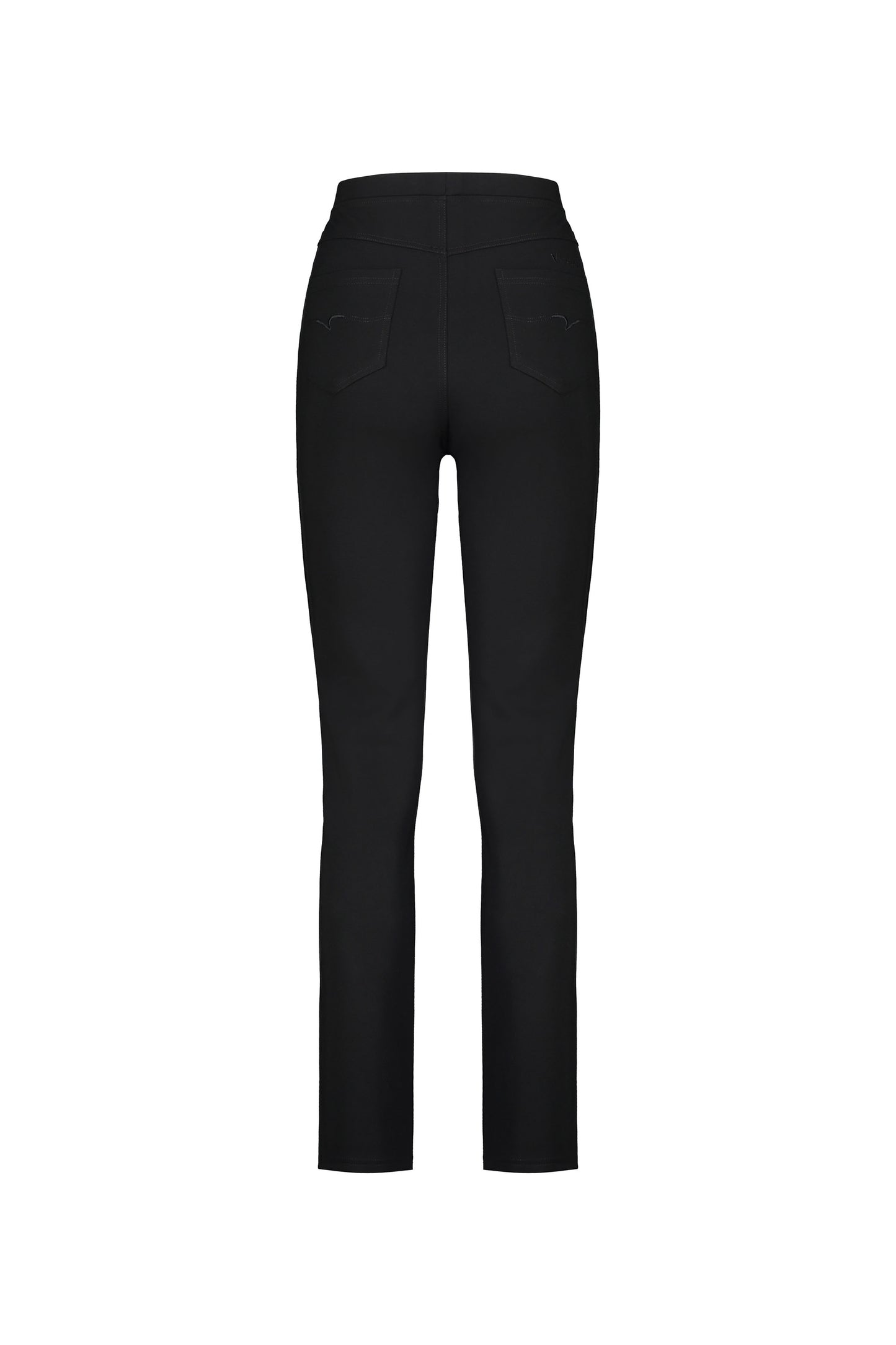 234 Black - Slim Leg Full Length Ponti Pull On - Vassalli