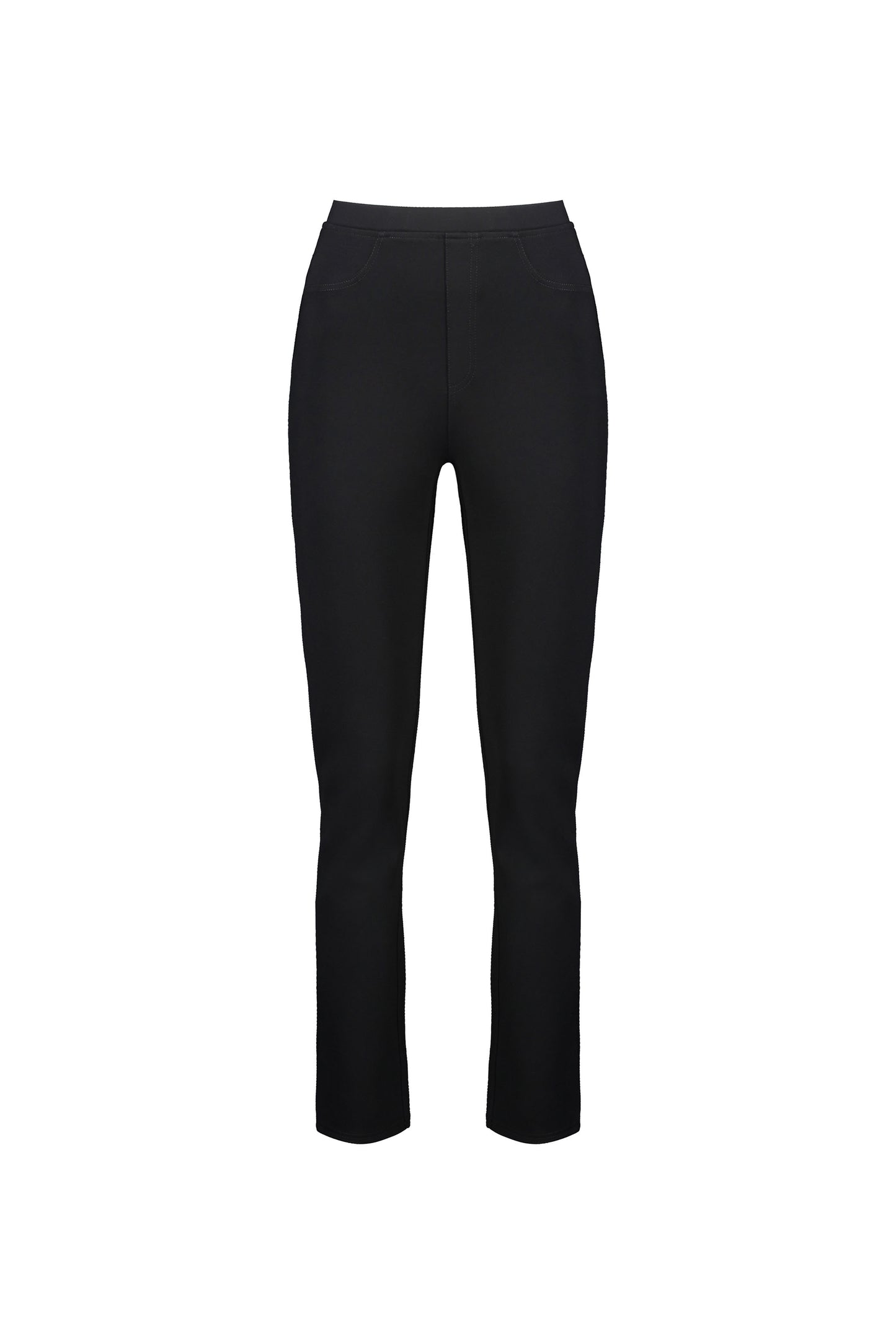234 Black - Slim Leg Full Length Ponti Pull On - Vassalli
