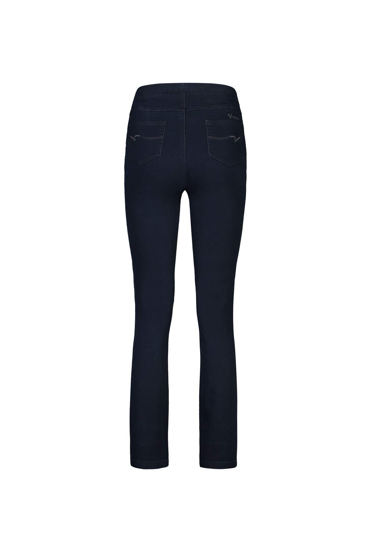 234DN Indigo Denim - Slim Leg Full Length Denim Pull On - Vassalli