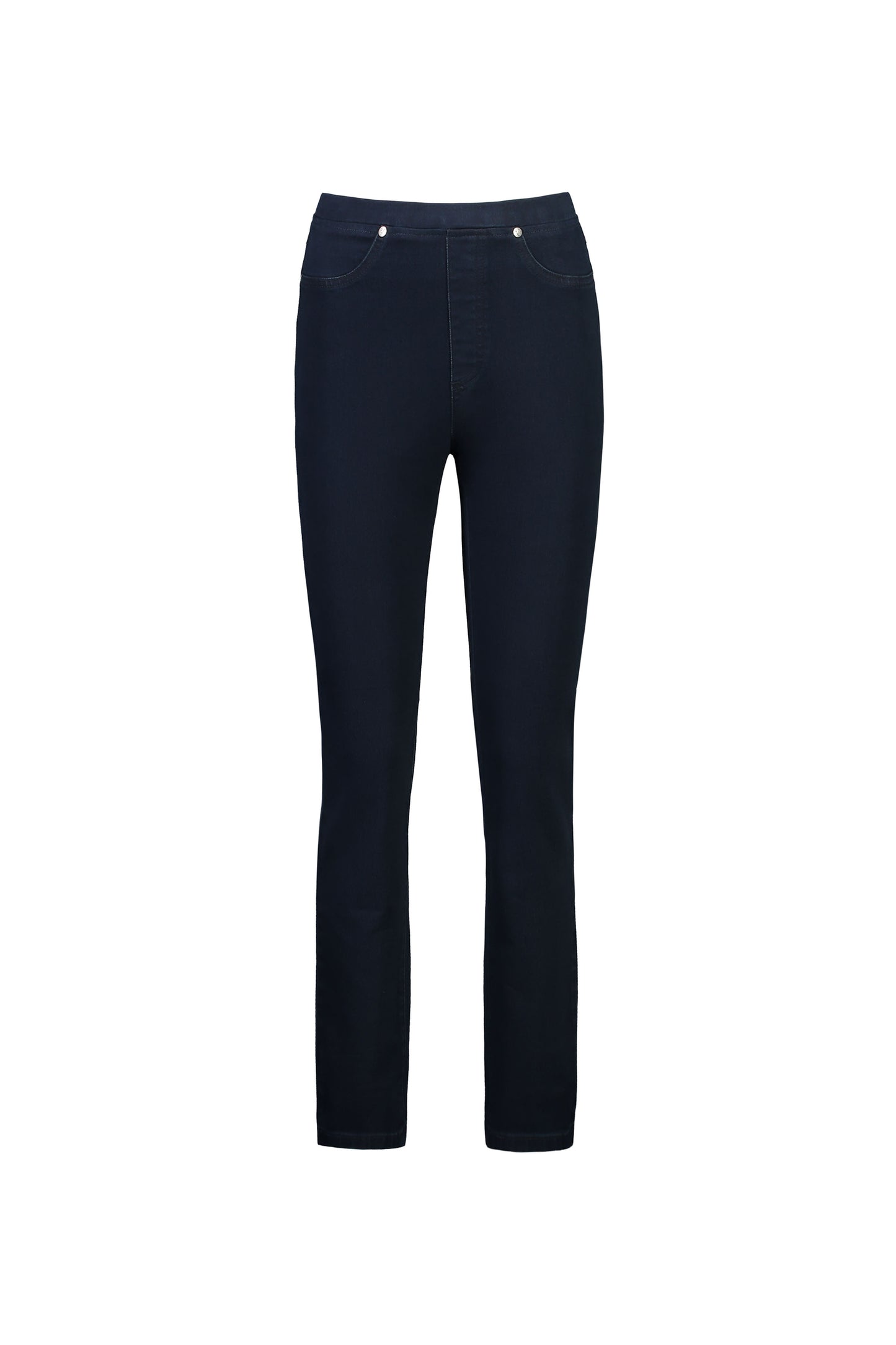 234DN Indigo Denim - Slim Leg Full Length Denim Pull On - Vassalli