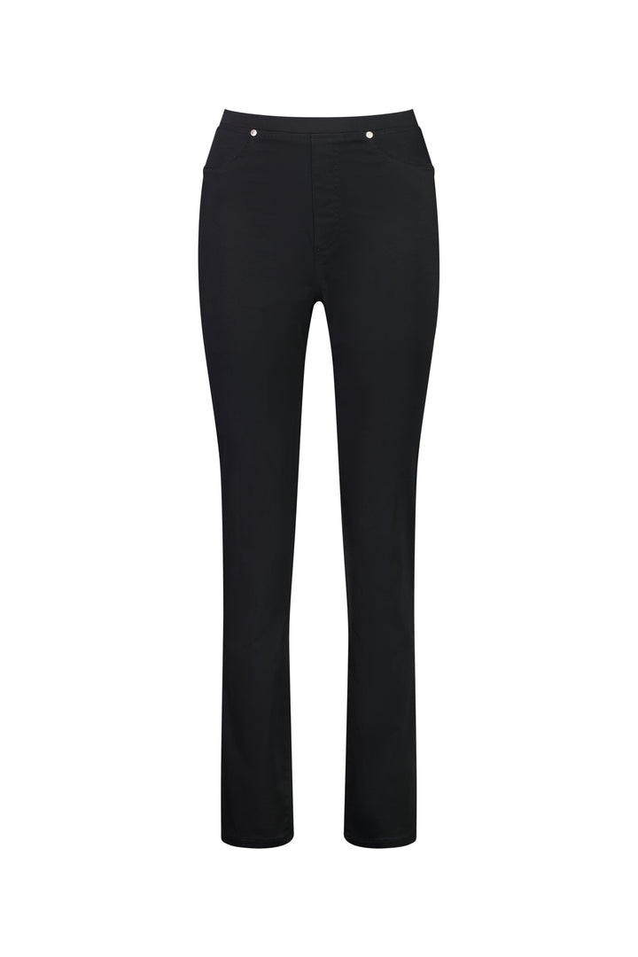 234LW Black - Plain Slim Leg Full Length Lightweight Pull-On - Vassalli