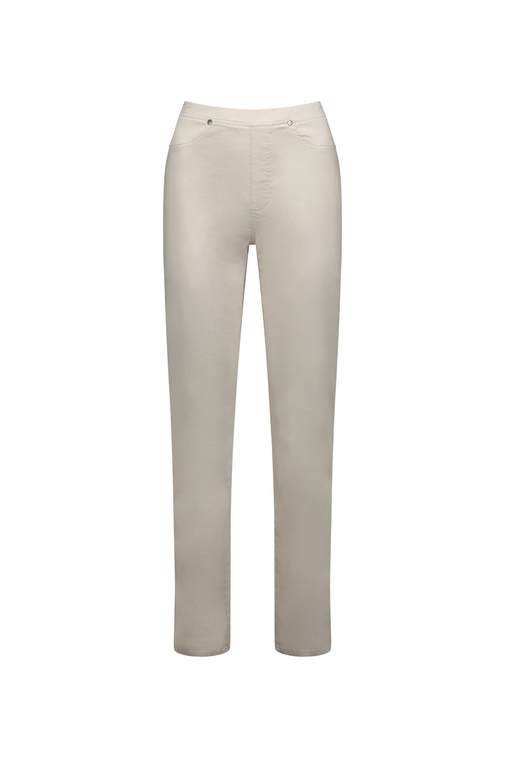 234LW Pumice - Plain Slim Leg Full Length Lightweight Pull-On - Vassalli