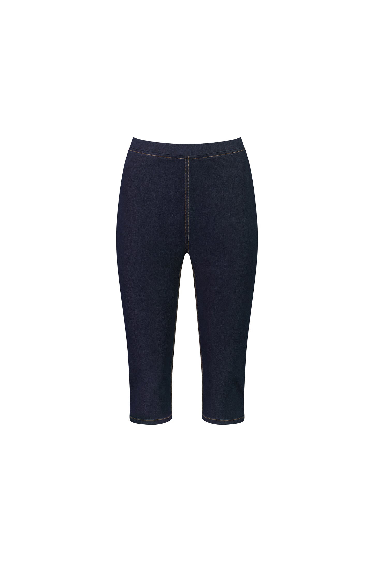 261CS Indigo Denim - Skinny Leg 3/4 Length Contrast Stitch Denim Pull On