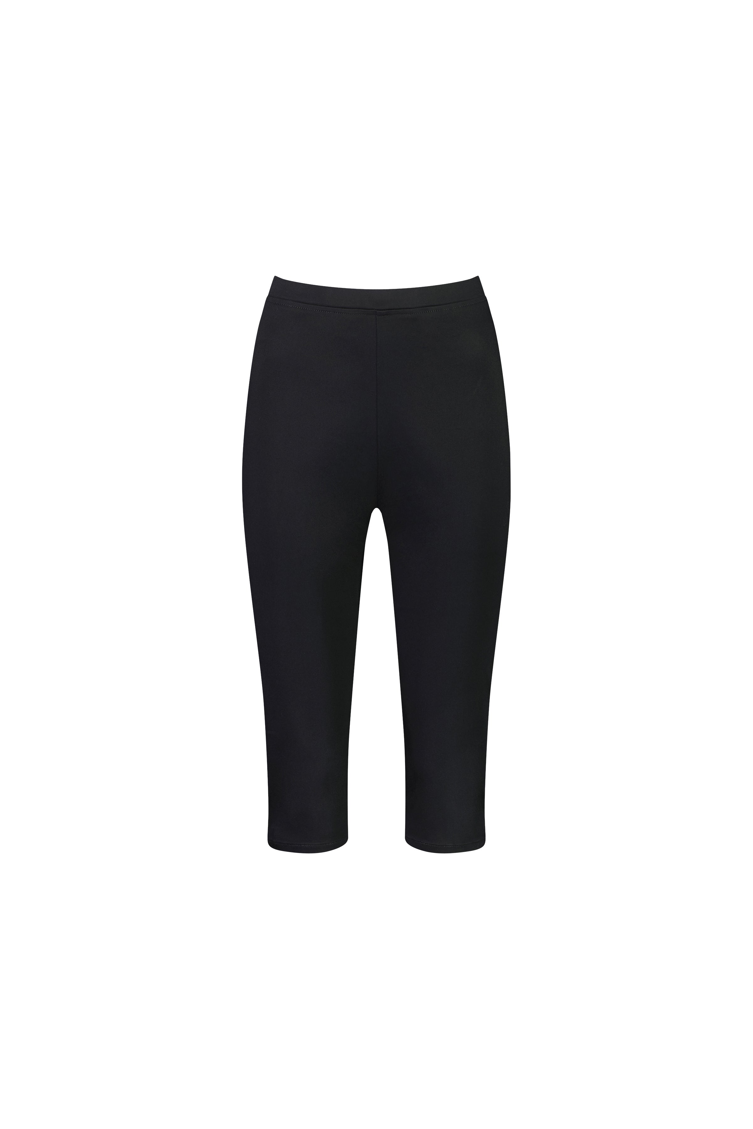261LW Black - Plain Skinny Leg 3/4 Length Lightweight Pull-On - Vassalli