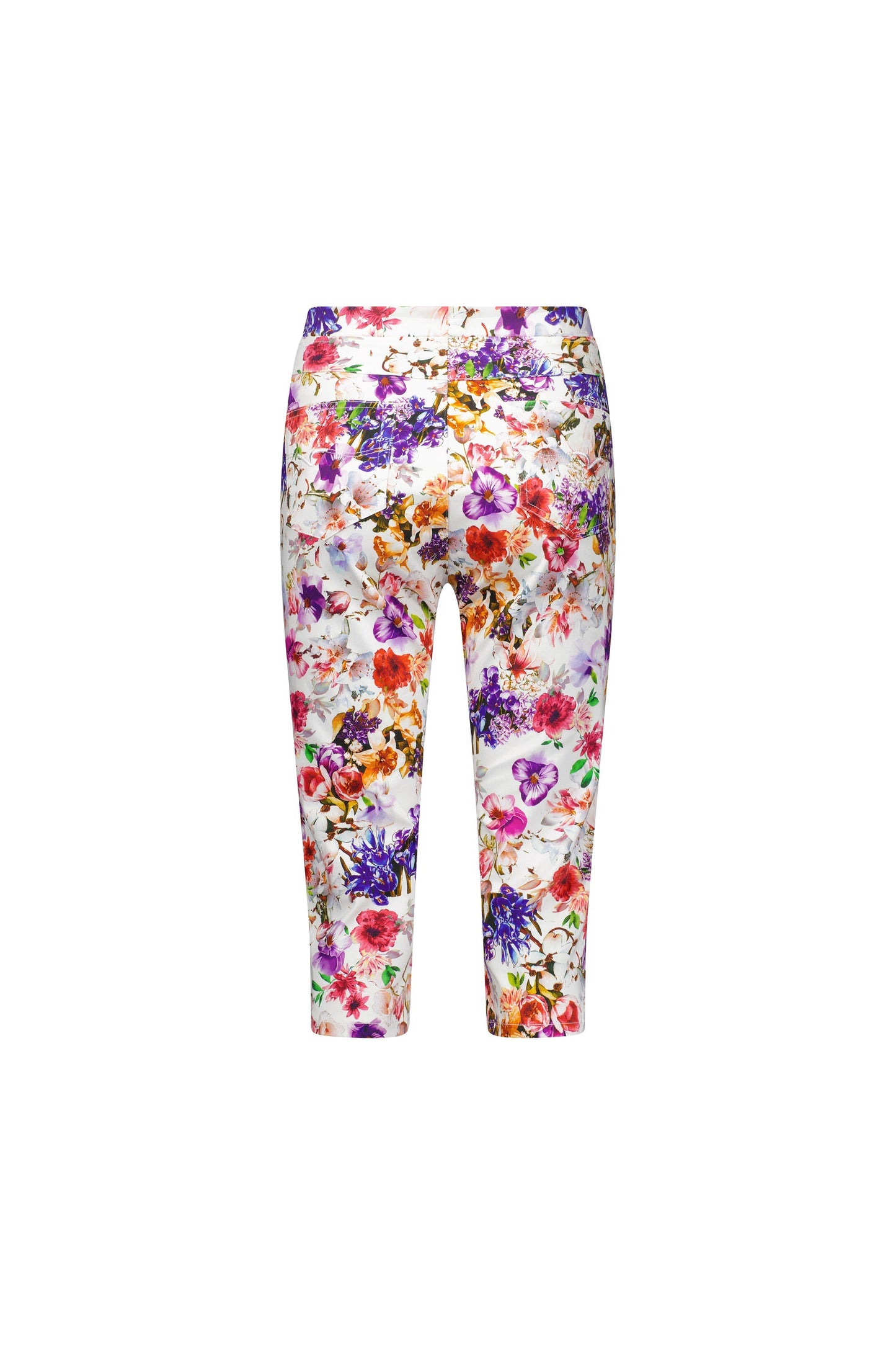 261LW Burst - Printed Skinny Leg 3/4 Length Lightweight Pull On