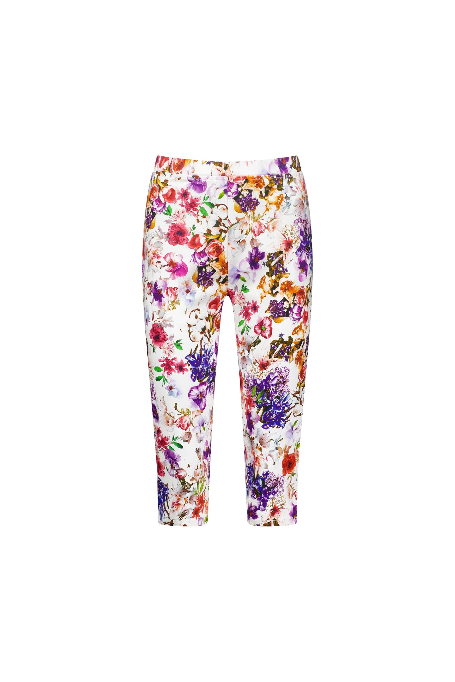 261LW Burst - Printed Skinny Leg 3/4 Length Lightweight Pull On