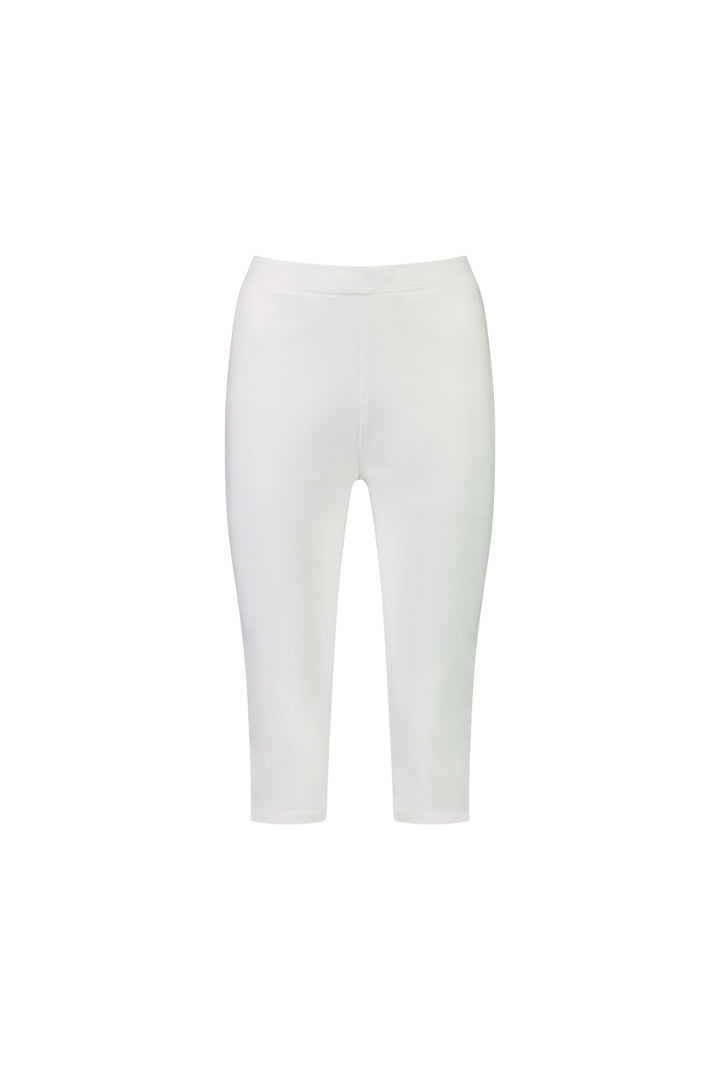 261LW White - Plain Skinny Leg 3/4 Length Lightweight Pull-On - Vassalli