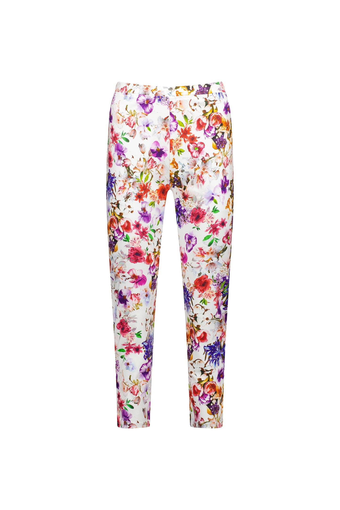 271LW Burst - Printed Skinny Leg 7/8 Length Lightweight Pull On - Vassalli