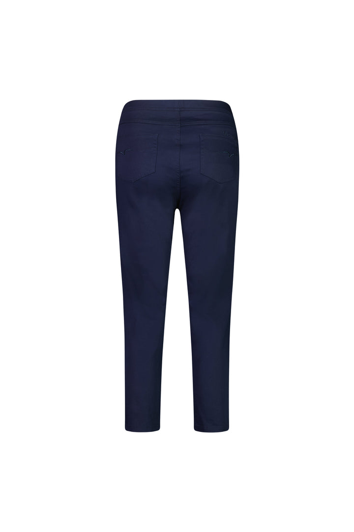 271LW Navy - Plain Skinny Leg 7/8 Length Lightweight Pull-On - Vassalli
