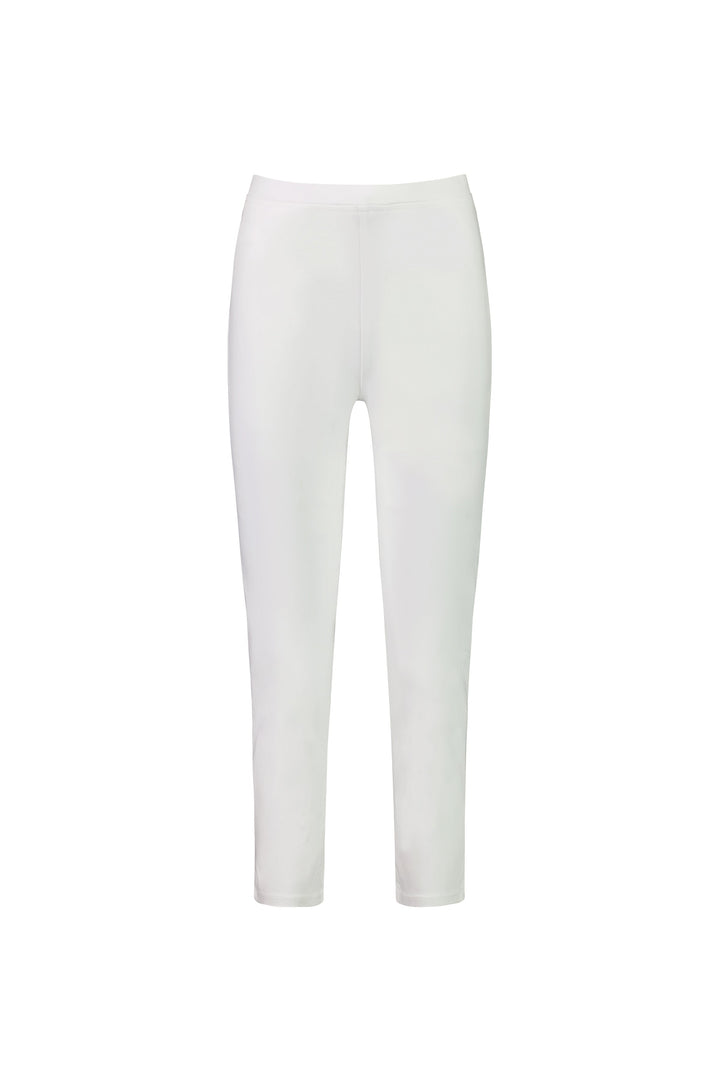 271LW White - Plain Skinny Leg 7/8 Length Lightweight Pull-On - Vassalli
