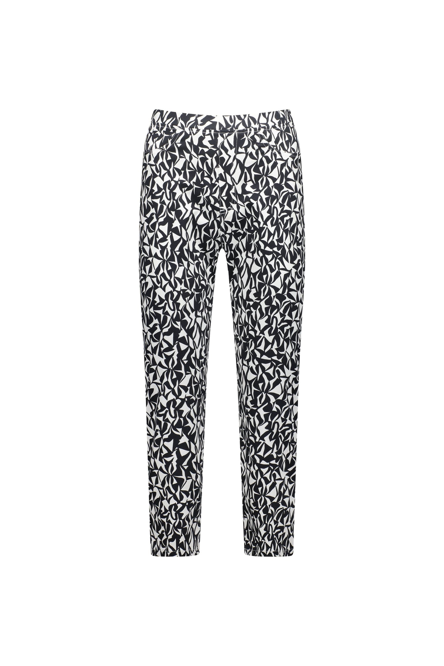 274LW Accent - Printed Slim Leg 7/8 Length Lightweight Pull On - Vassalli