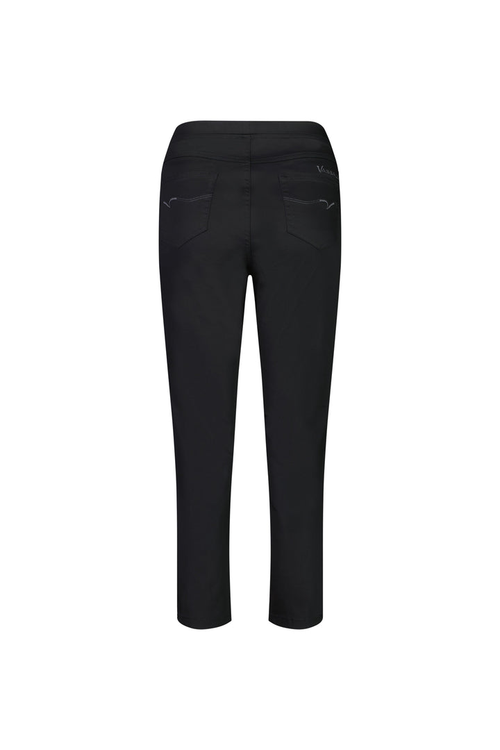 274LW Black - Plain Slim Leg 7/8 Length Lightweight Pull-On - Vassalli