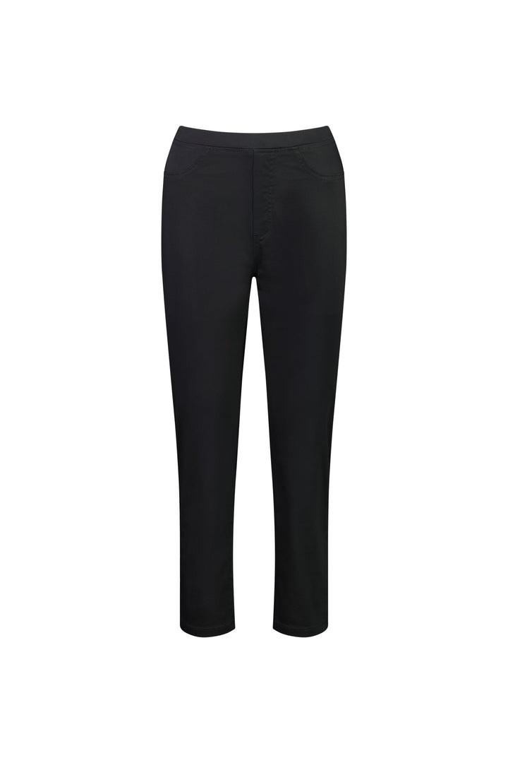 274LW Black - Plain Slim Leg 7/8 Length Lightweight Pull-On - Vassalli