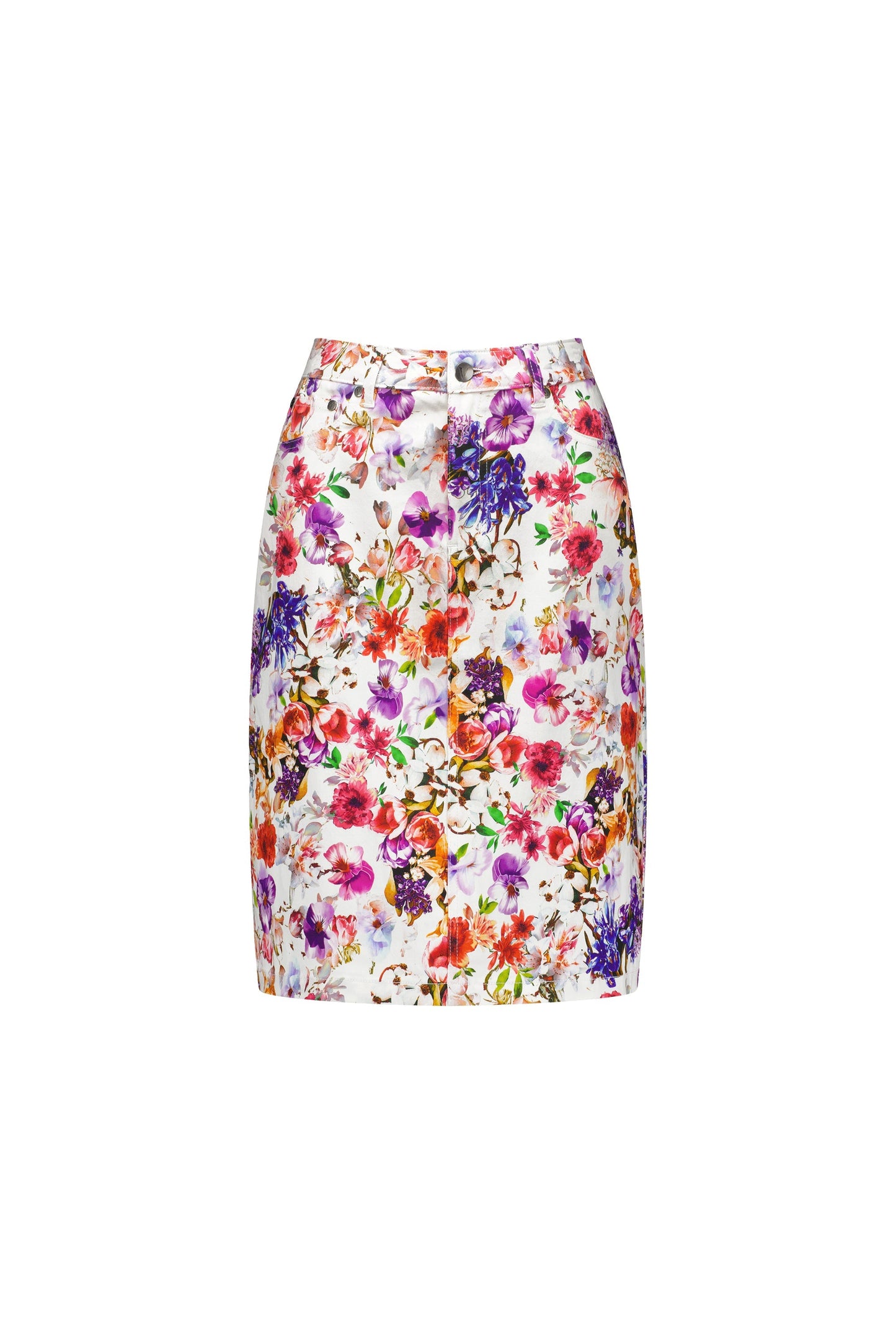 372AV Burst - Printed Lightweight Skirt with Centre Back Vent