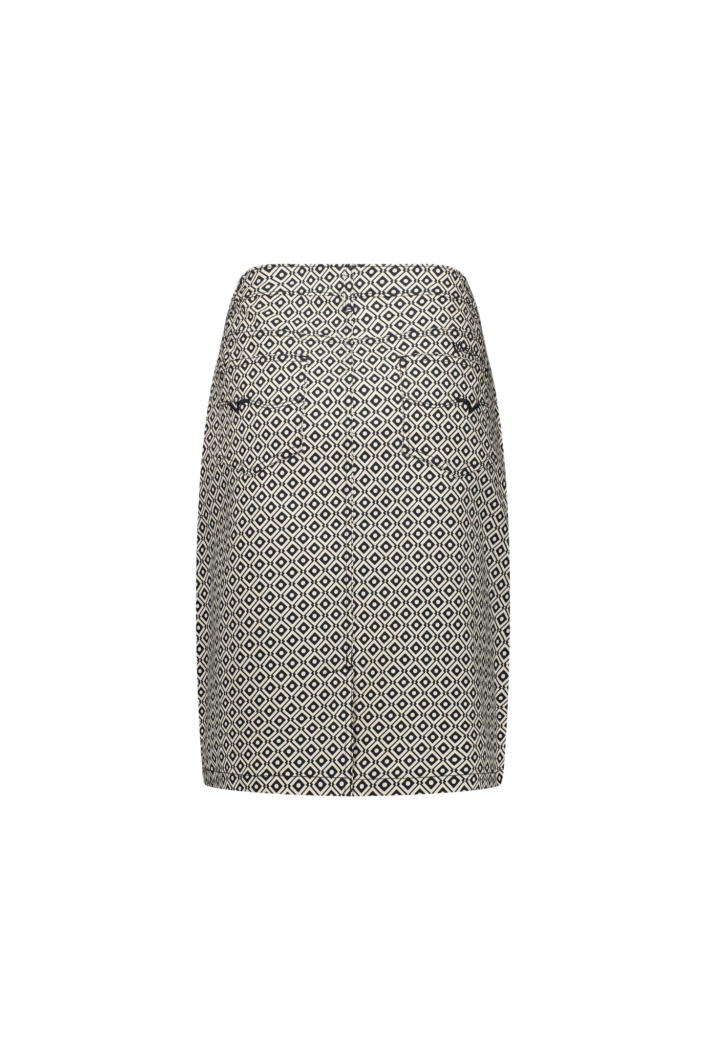 372AV Sahara - Printed Lightweight Skirt with Centre Back Vent