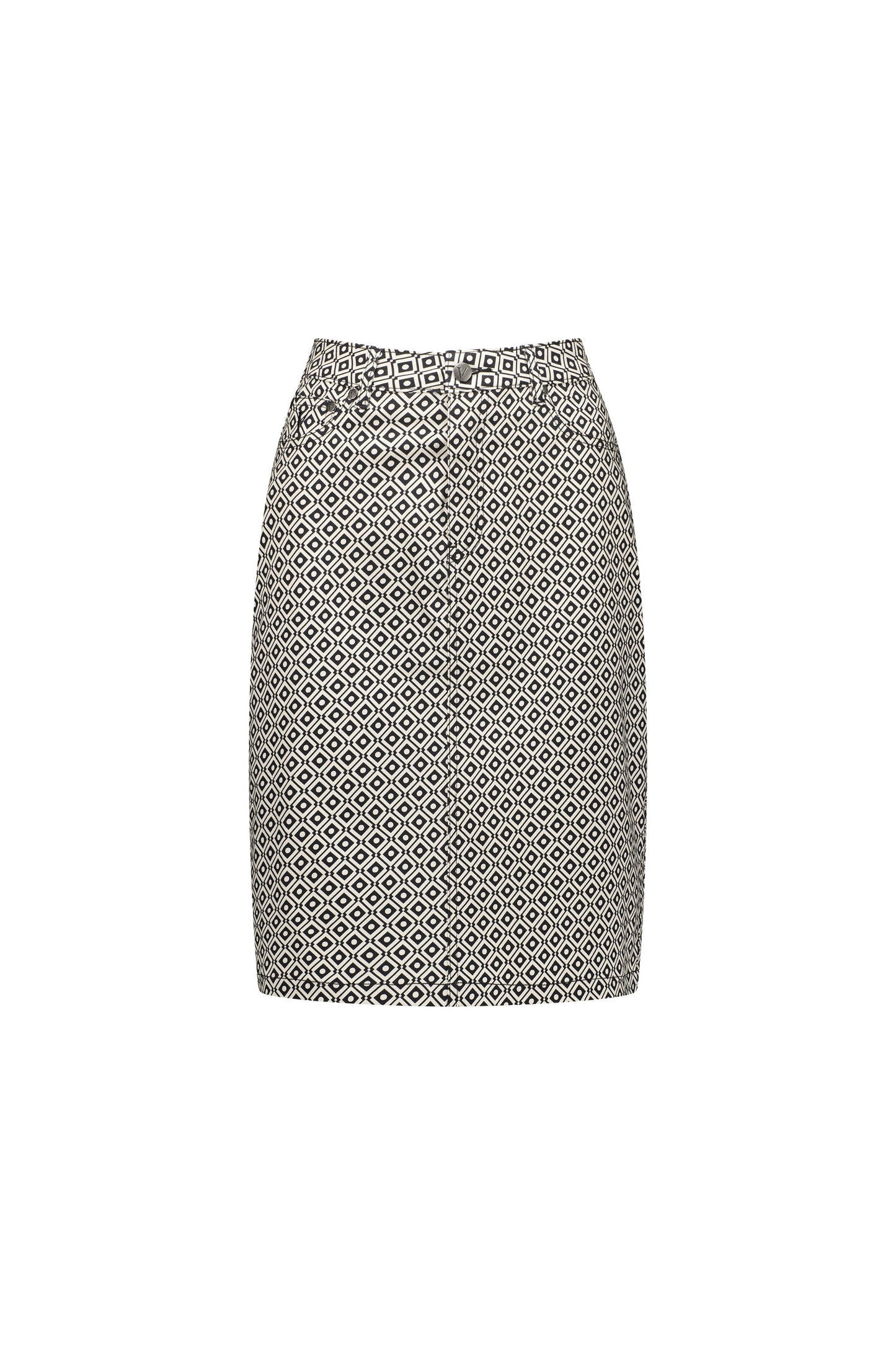 372AV Sahara - Printed Lightweight Skirt with Centre Back Vent
