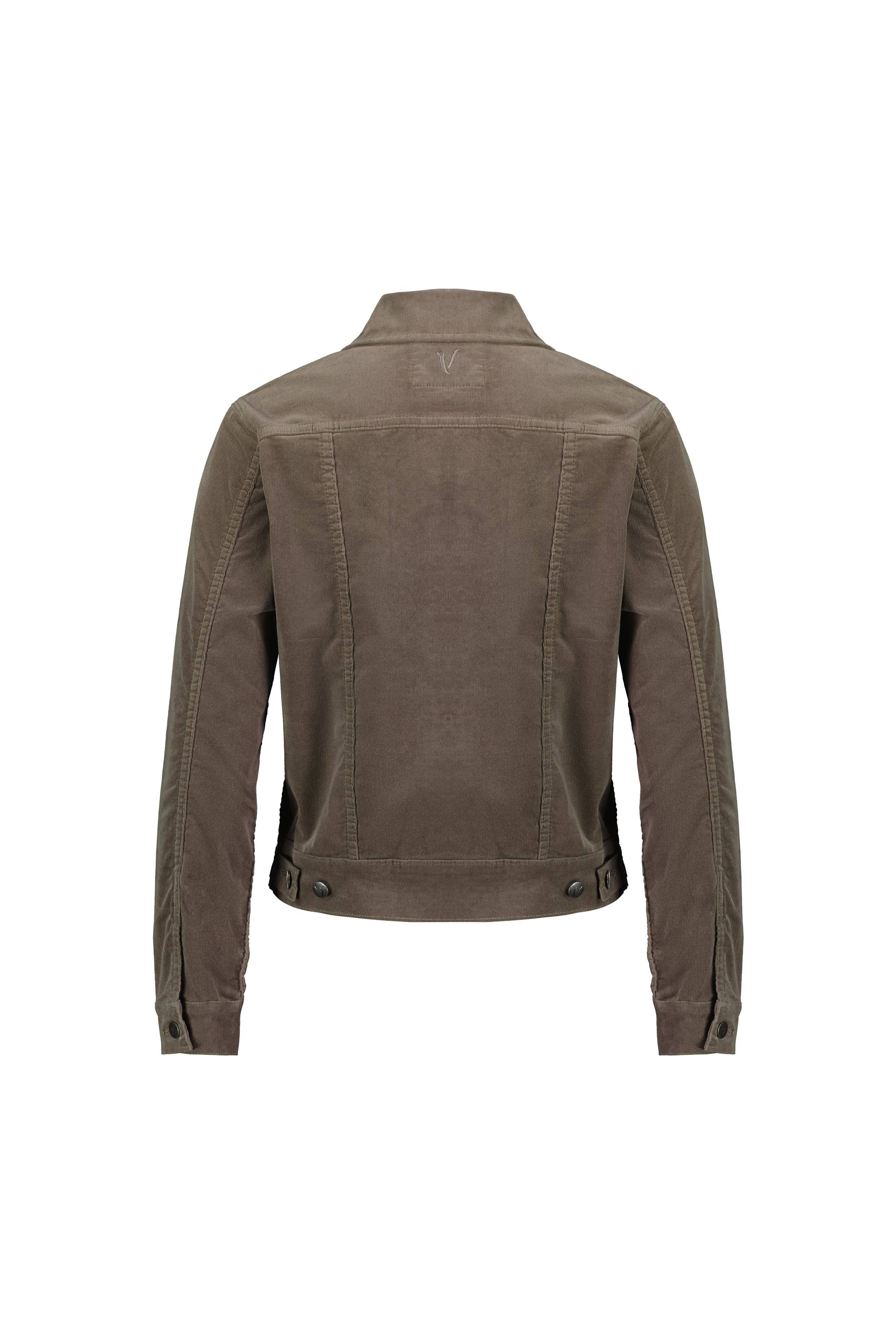 4051M Taupe - Pinwale Cord Denim Jacket - Vassalli