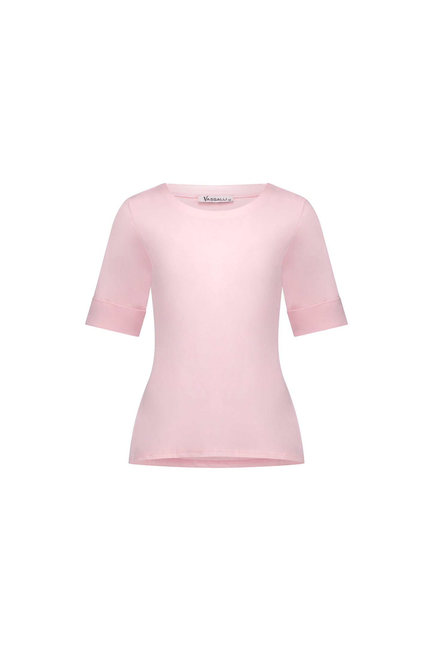 4262 Light Pink - Boat Neck Top - Vassalli