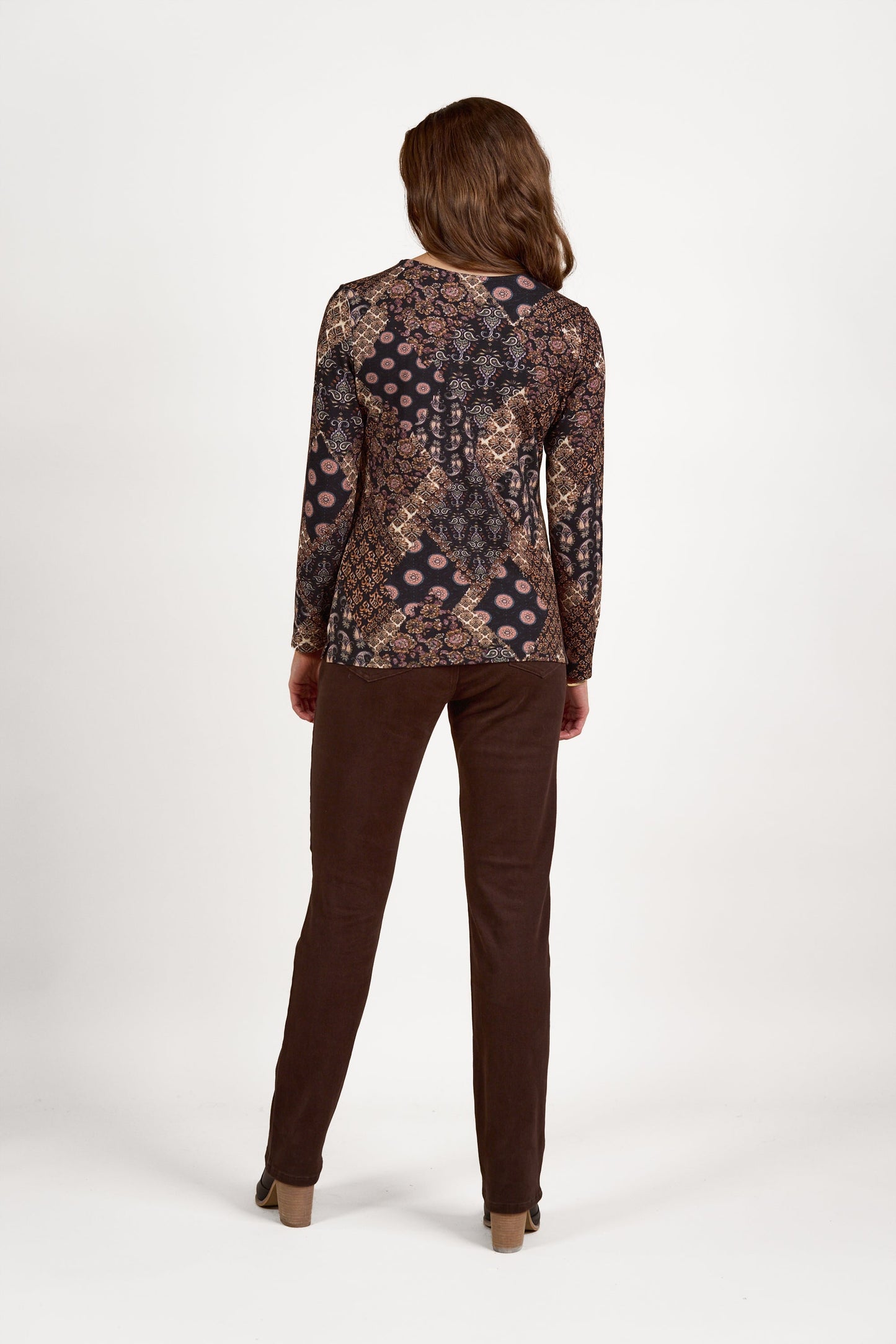 4310 Rhapsody - Long Sleeve Round Neck Top - Vassalli