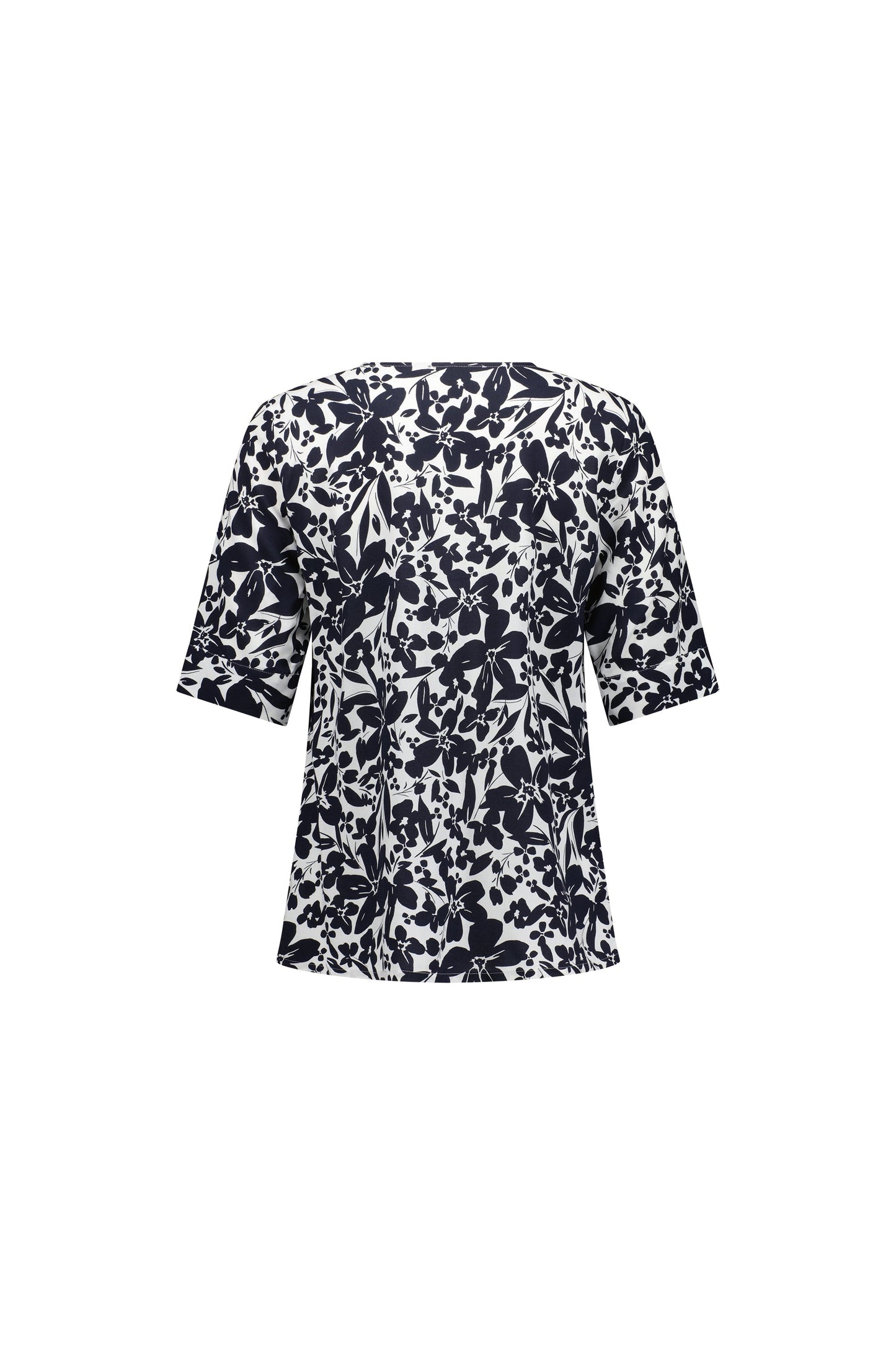 4423 Coco - V Neck Top with Elbow Length Sleeve - Vassalli