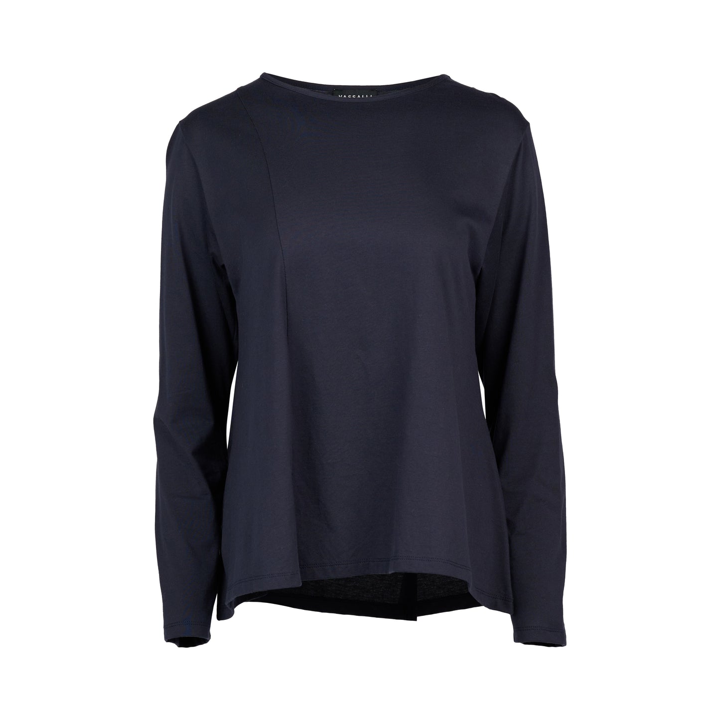 4477 Ink - Swing Top with Off Centre Split Detail - Vassalli