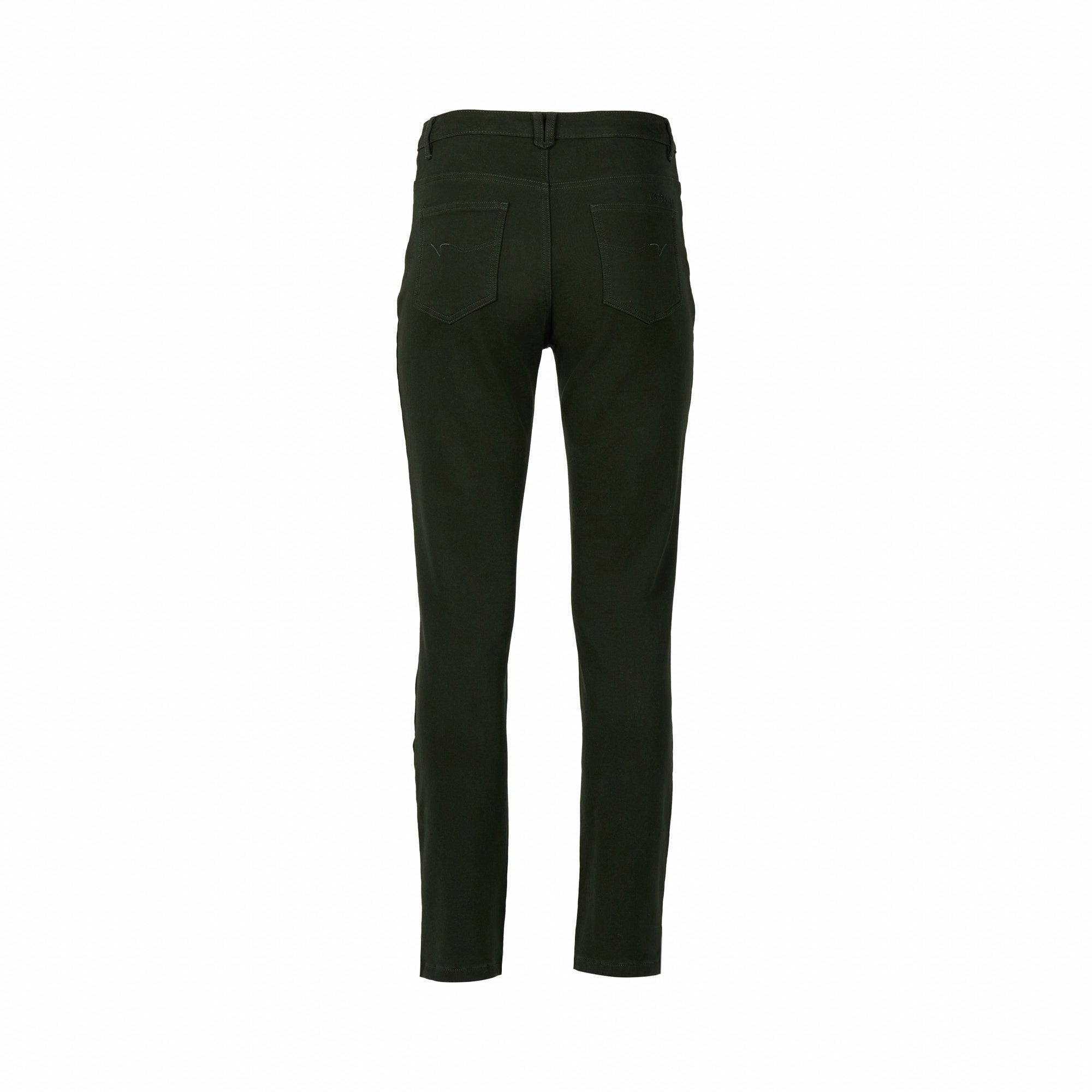 5004K Forest - Slim Leg Full Length Knit Denim Jean - Vassalli