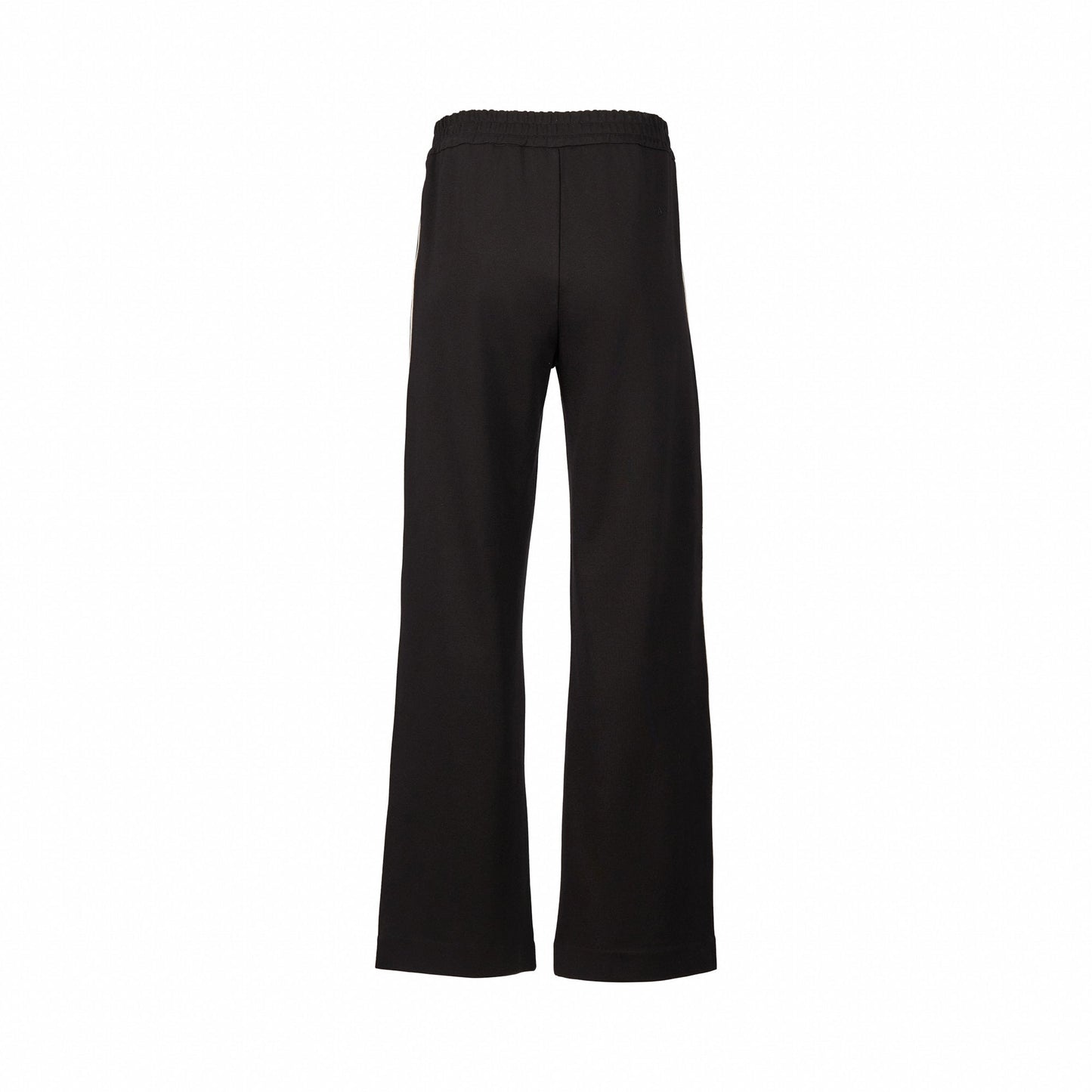 5006 Black 2.0 - Wide Leg Full Length Pull-On with Side Stripe Detail - Vassalli