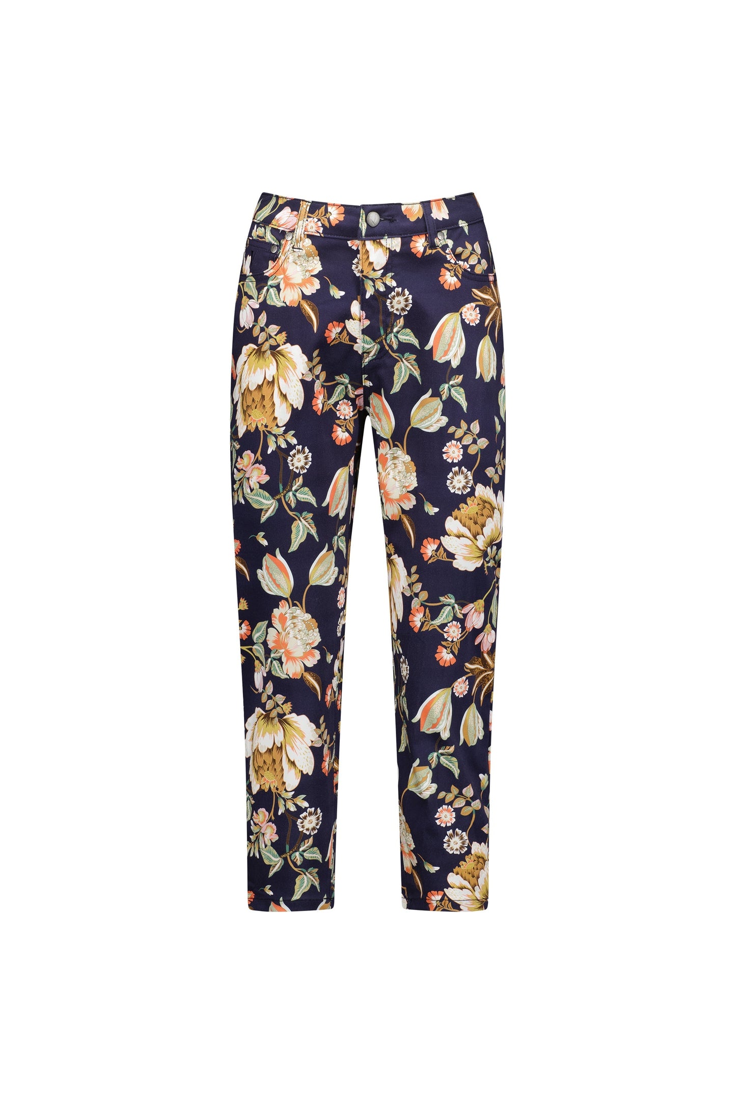 5509LW Freya - Printed Lightweight Skinny Leg 7/8 Length Pant with Fly - Vassalli