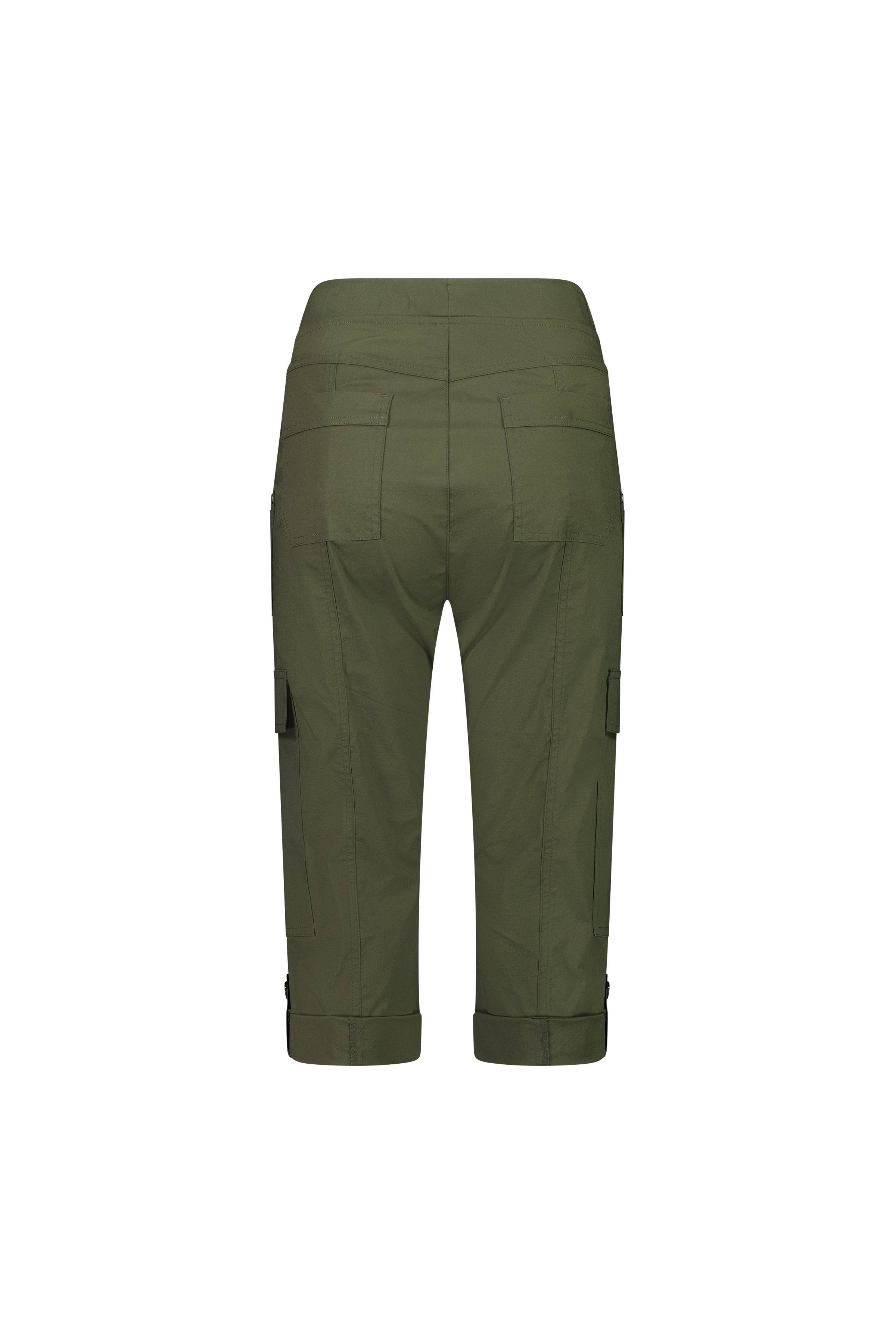 5710P Khaki - Poplin Pull-On Cargo Pant - Vassalli