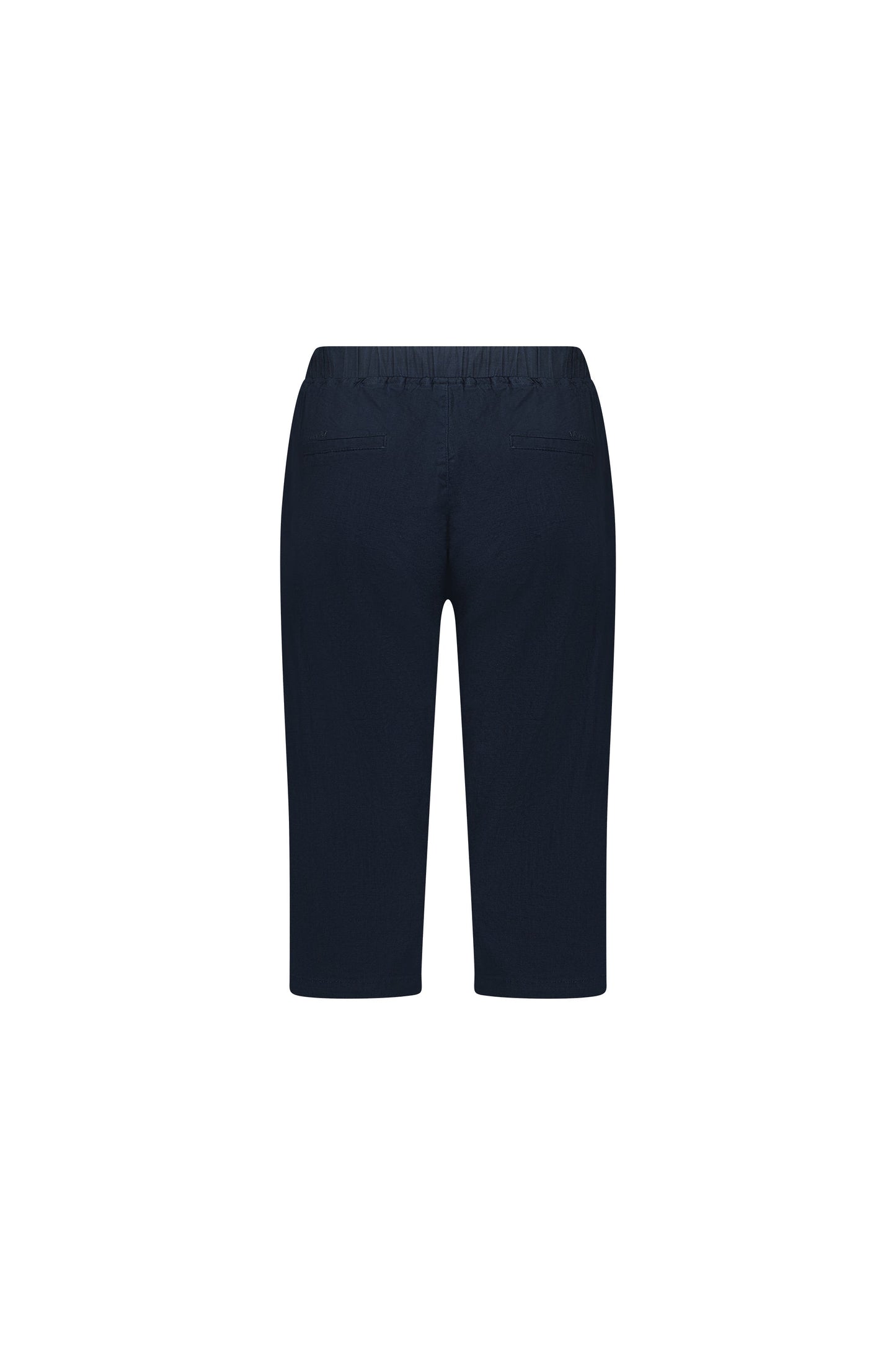 5789 Ink - Below Knee Slim Leg Elastic Waist Pant