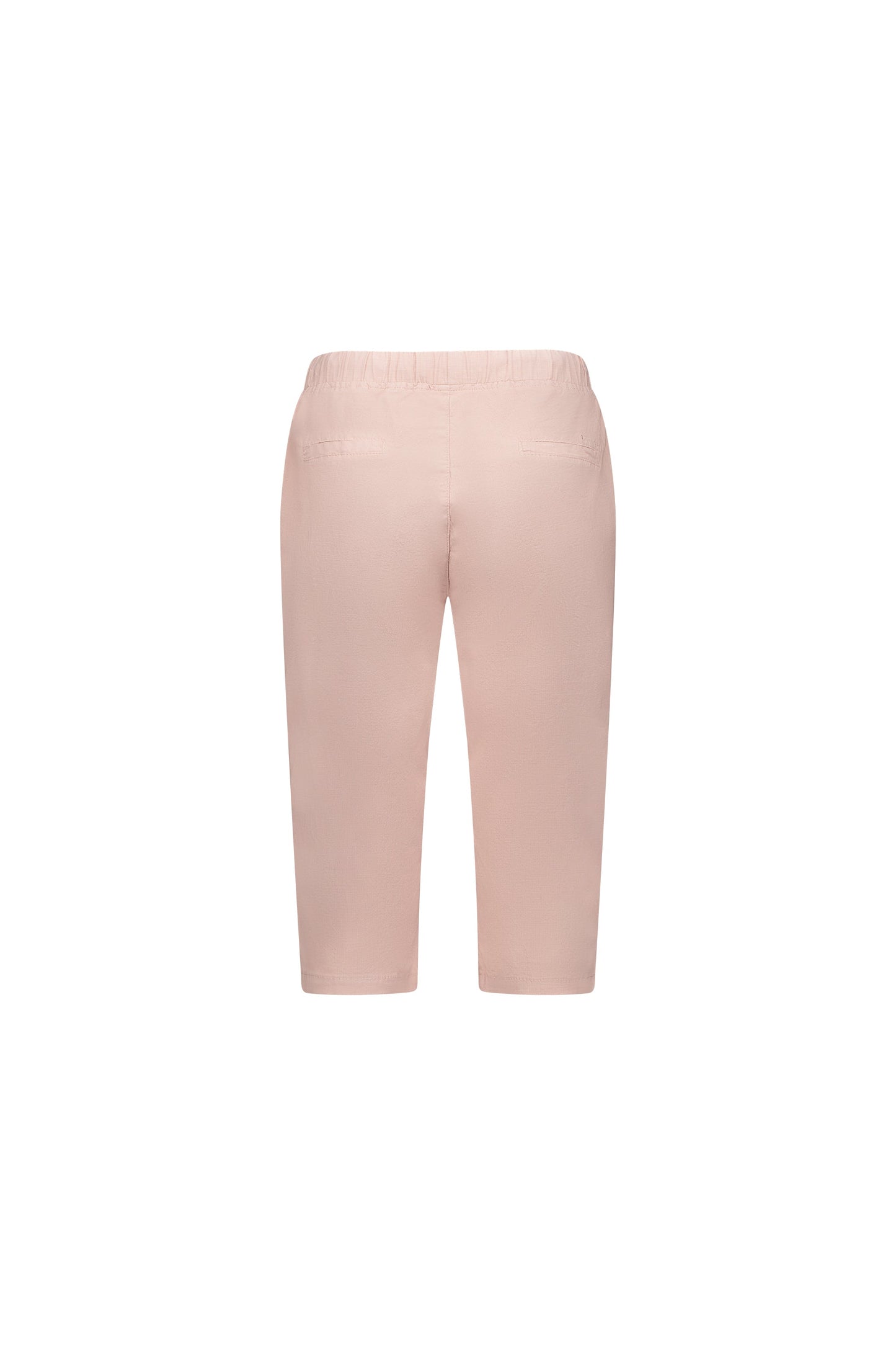5789 Soft Pink - Below Knee Slim Leg Elastic Waist Pant - Vassalli