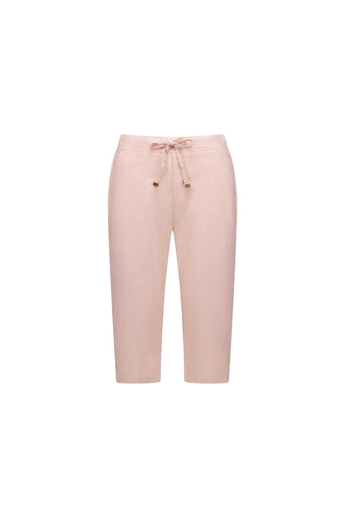 5789 Soft Pink - Below Knee Slim Leg Elastic Waist Pant - Vassalli