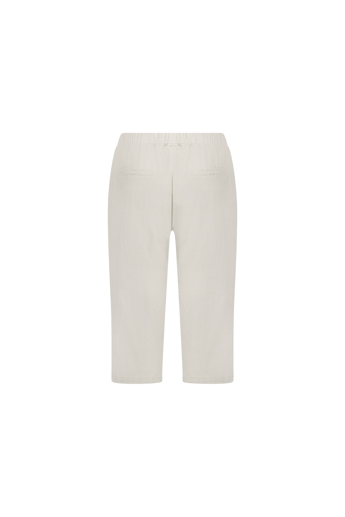 5789 Stone - Below Knee Slim Leg Elastic Waist Pant - Vassalli