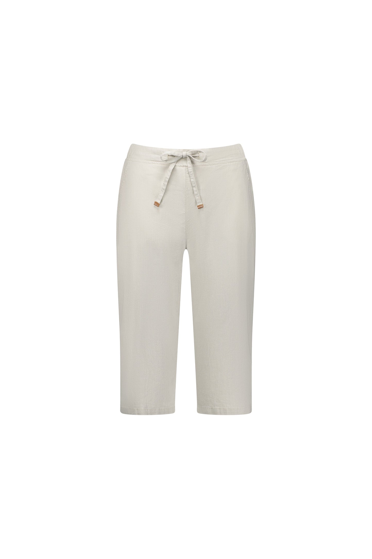 5789 Stone - Below Knee Slim Leg Elastic Waist Pant - Vassalli