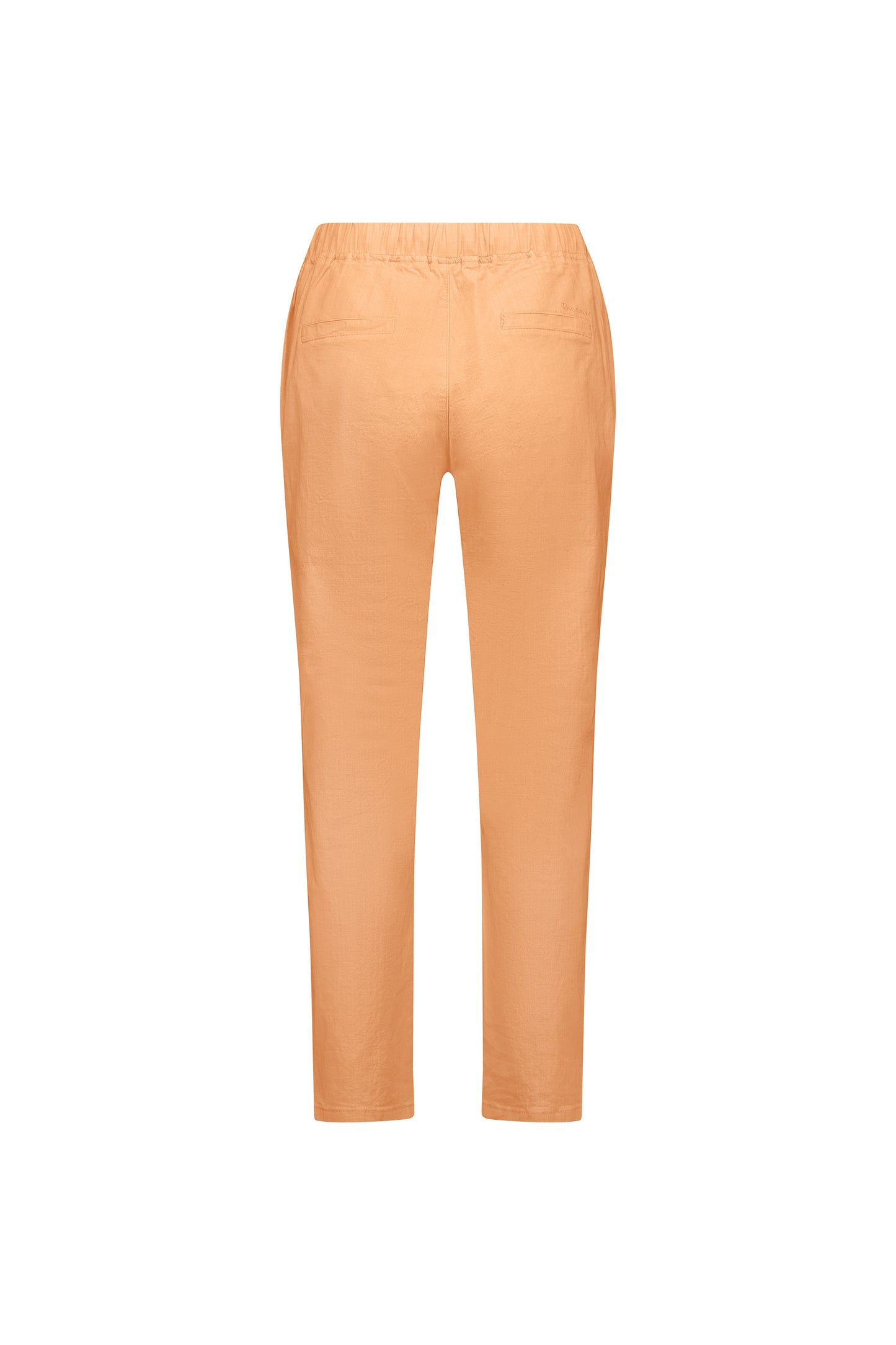 5791 Rockmelon - Ankle Grazer Slim Leg Elastic Waist Pant