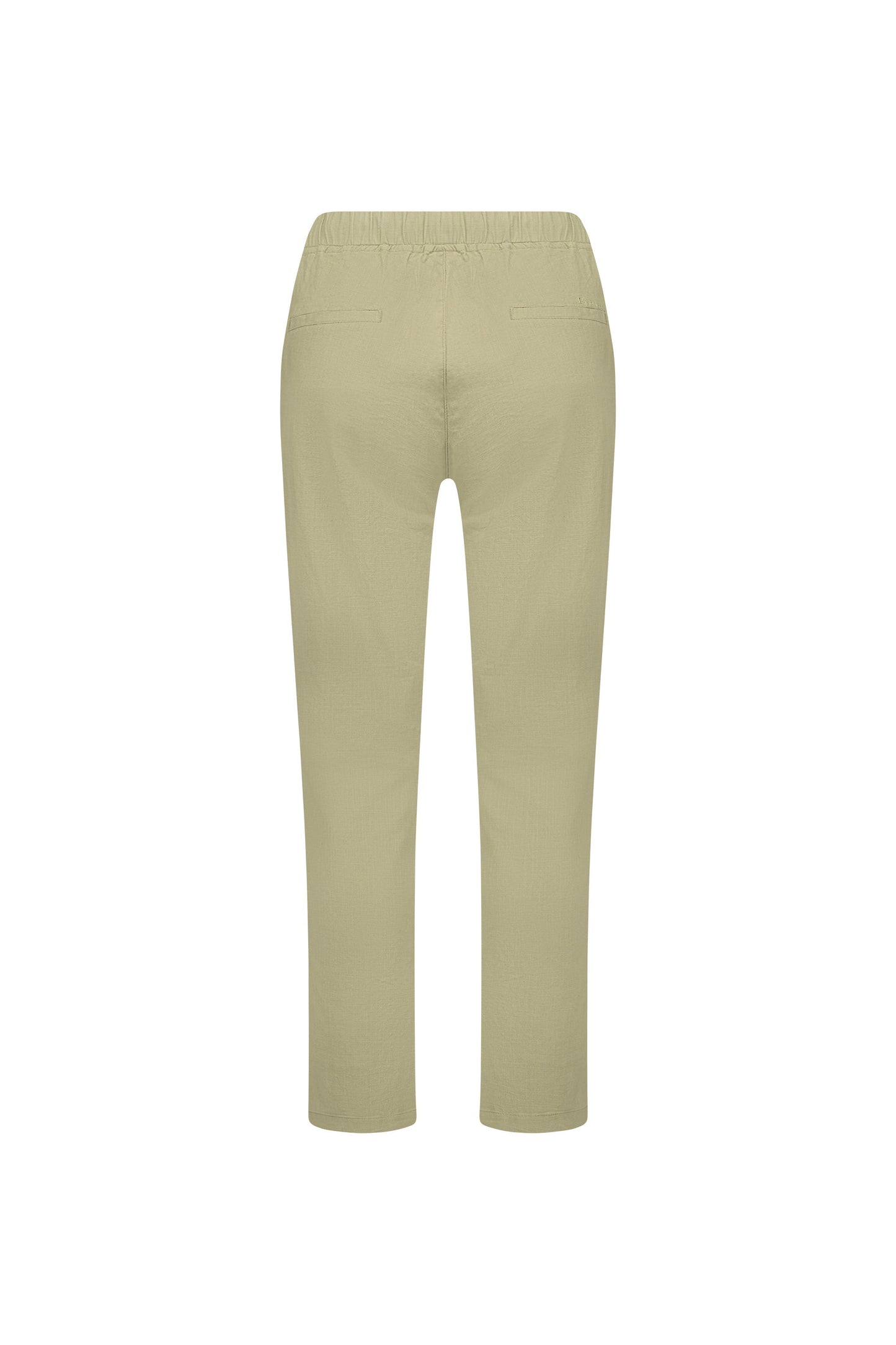 5791 Sage - Ankle Grazer Slim Leg Elastic Waist Pant - Vassalli