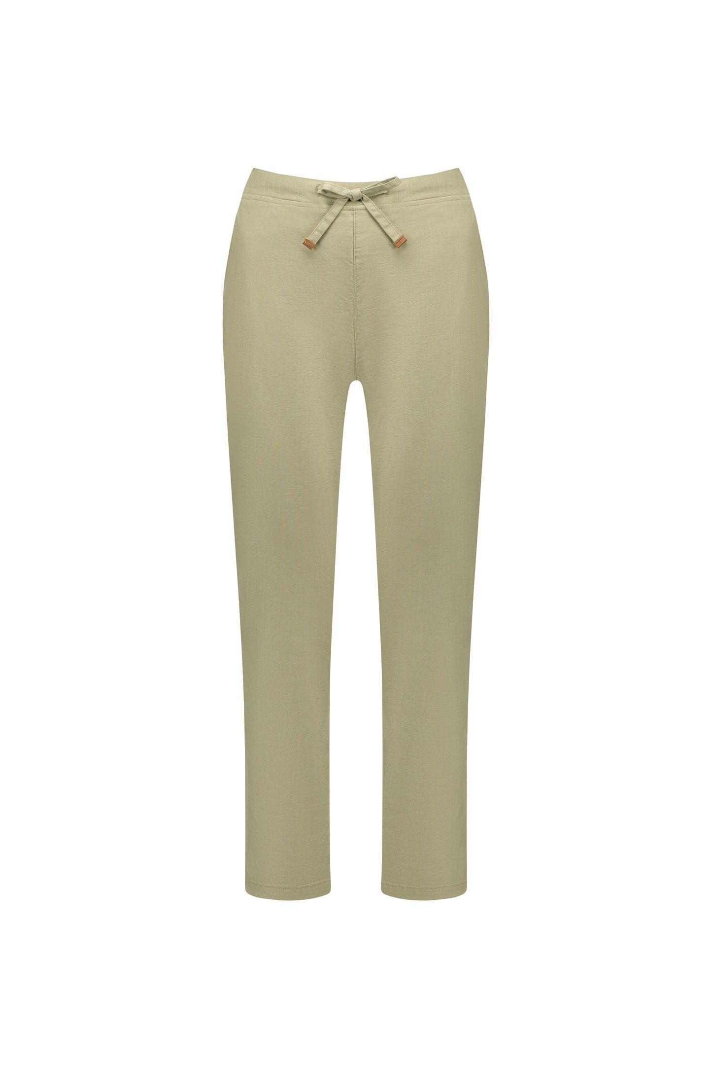 5791 Sage - Ankle Grazer Slim Leg Elastic Waist Pant - Vassalli