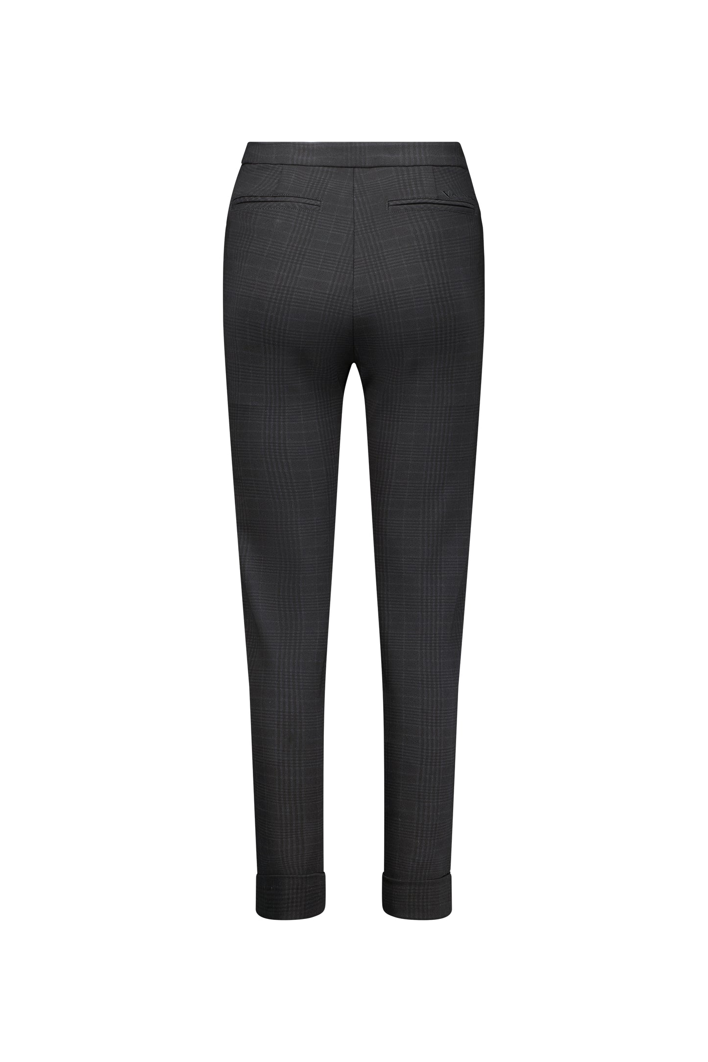 5894 Albert - Skinny Leg Full Length Printed Ponti Pant with Cuff