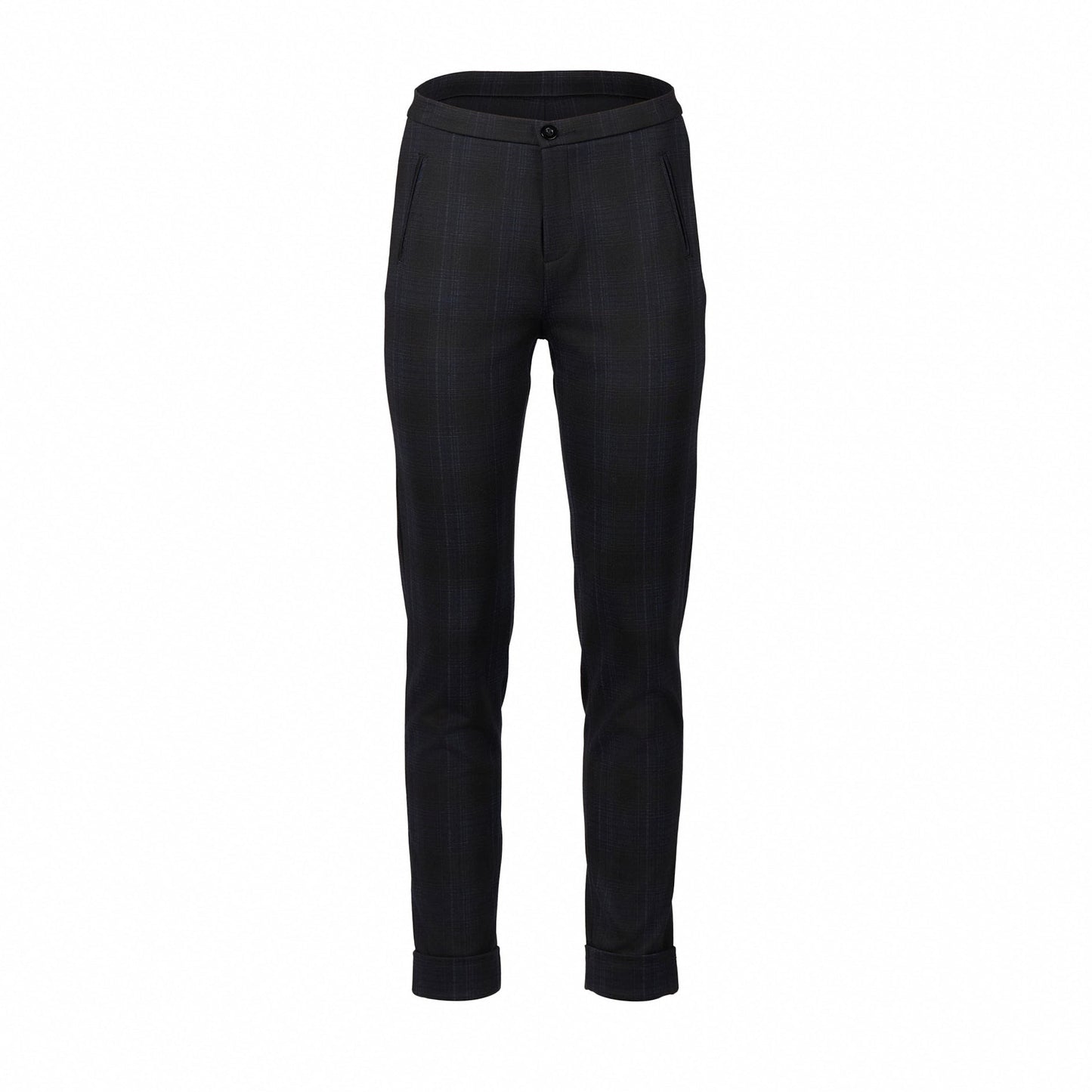 5894 Neptune - Skinny Leg Full Length Printed Ponti Pant with Cuff - Vassalli