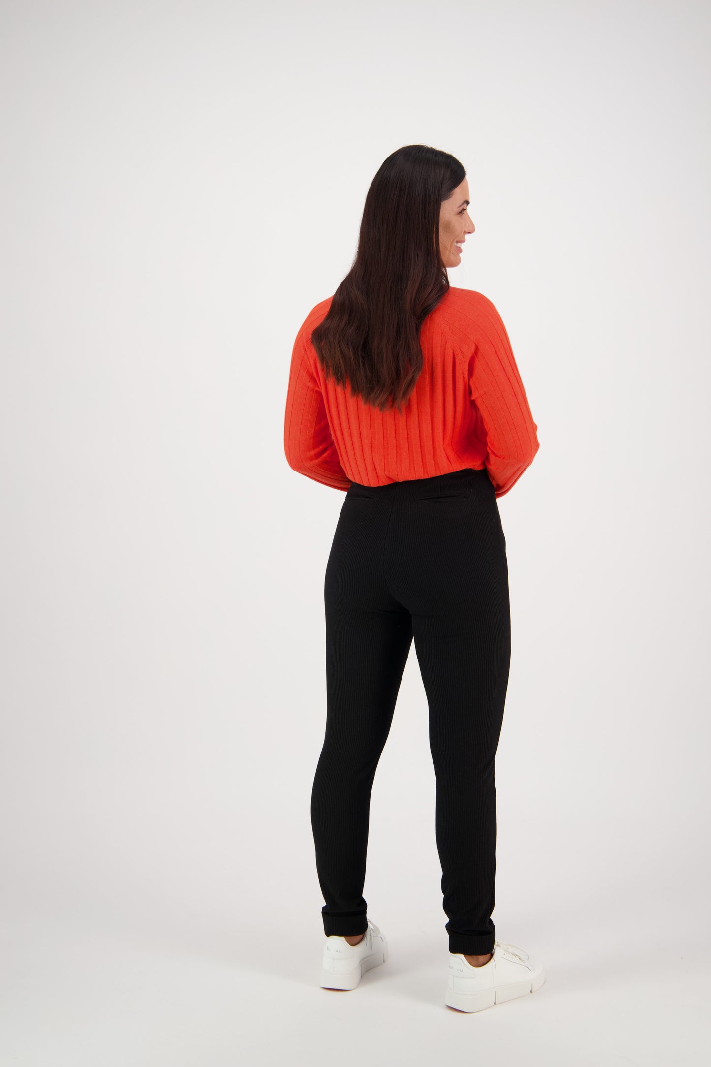 5894 Plush - Skinny Leg Full Length Ponti Pant with Cuff - Vassalli