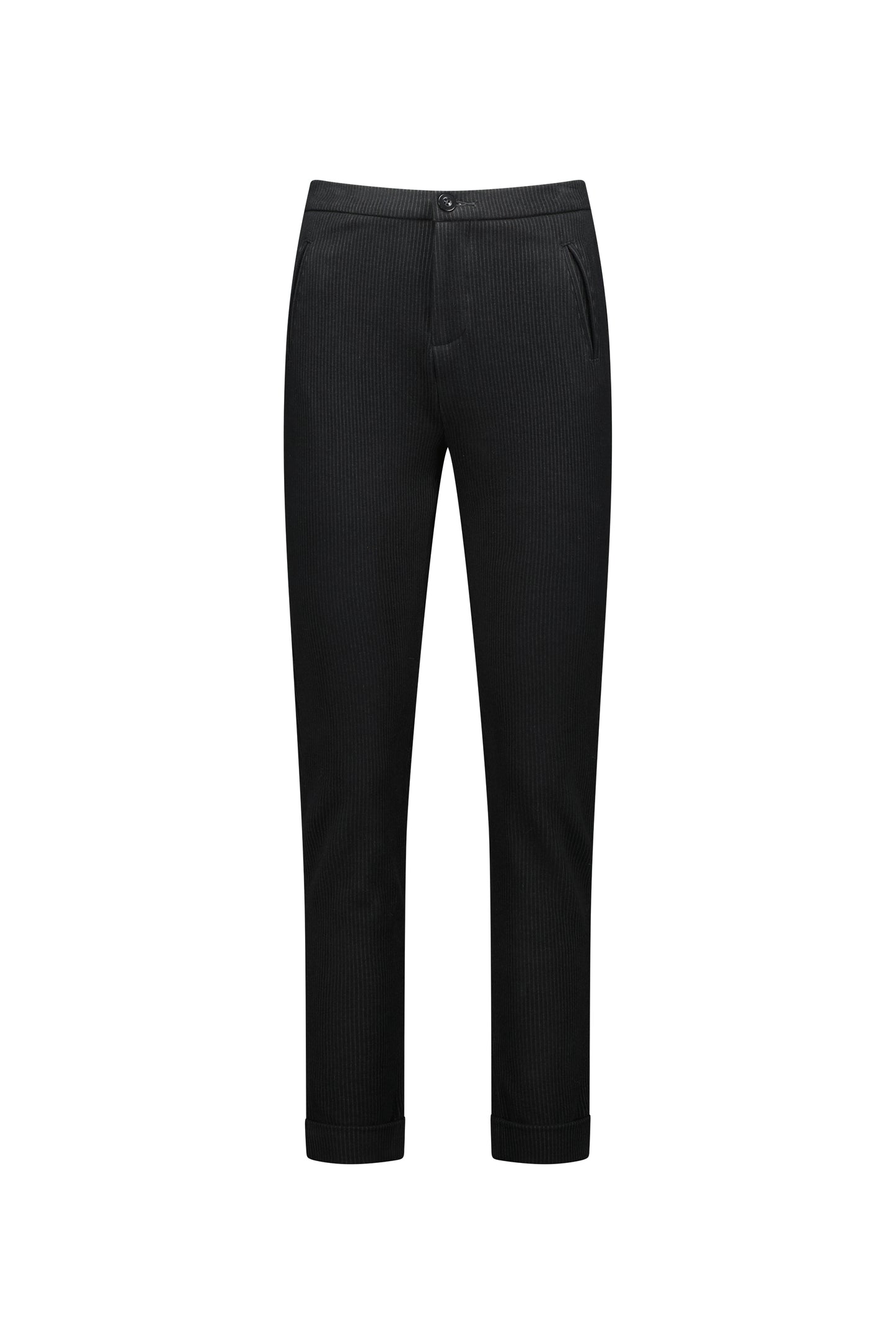 5894 Plush - Skinny Leg Full Length Ponti Pant with Cuff - Vassalli