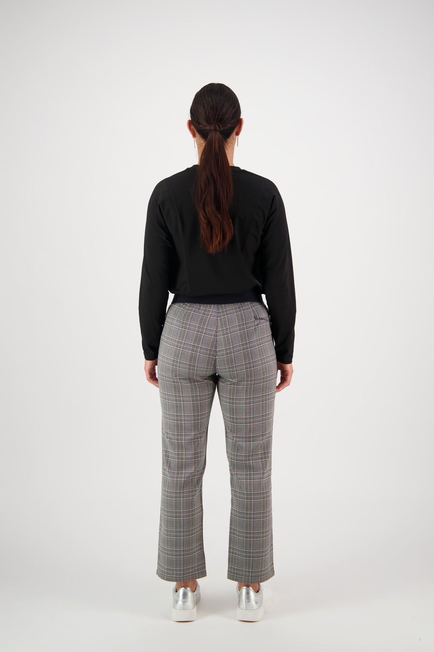 5963AK Kent - Slim Leg 7/8 Length Pant with Elastic Back Waistband - Vassalli